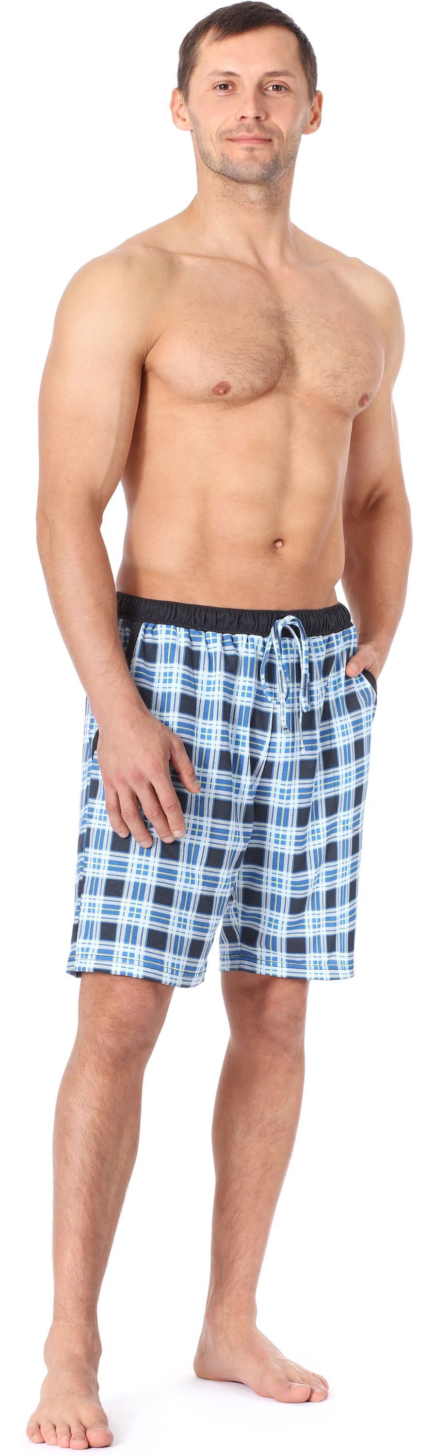Timone Pyjamashorts Herren Schlafanzughose Kurz TI30-114 (1-tlg) – Bild 4 von 5