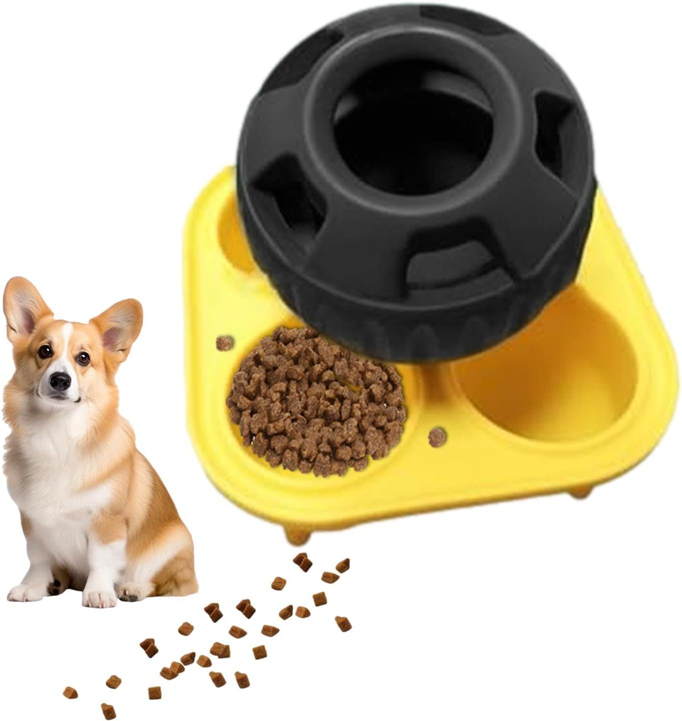 Tier-Intelligenzspielzeug Schleckball für Hunde, Hunde Kauspielzeug, Befüllbares Hundespielzeug