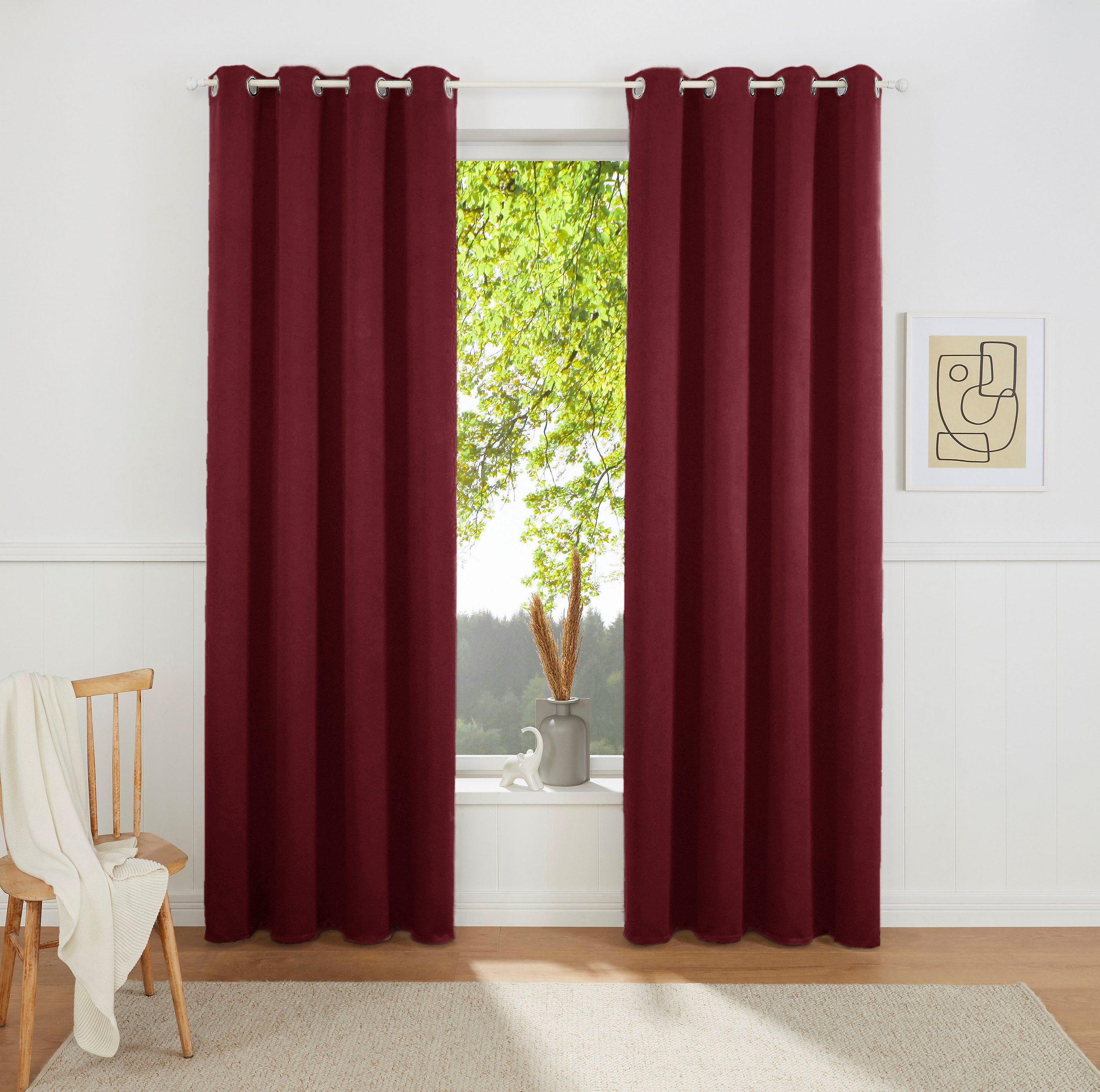 my home Gardine SOLA, Ösen (1 günstig online kaufen