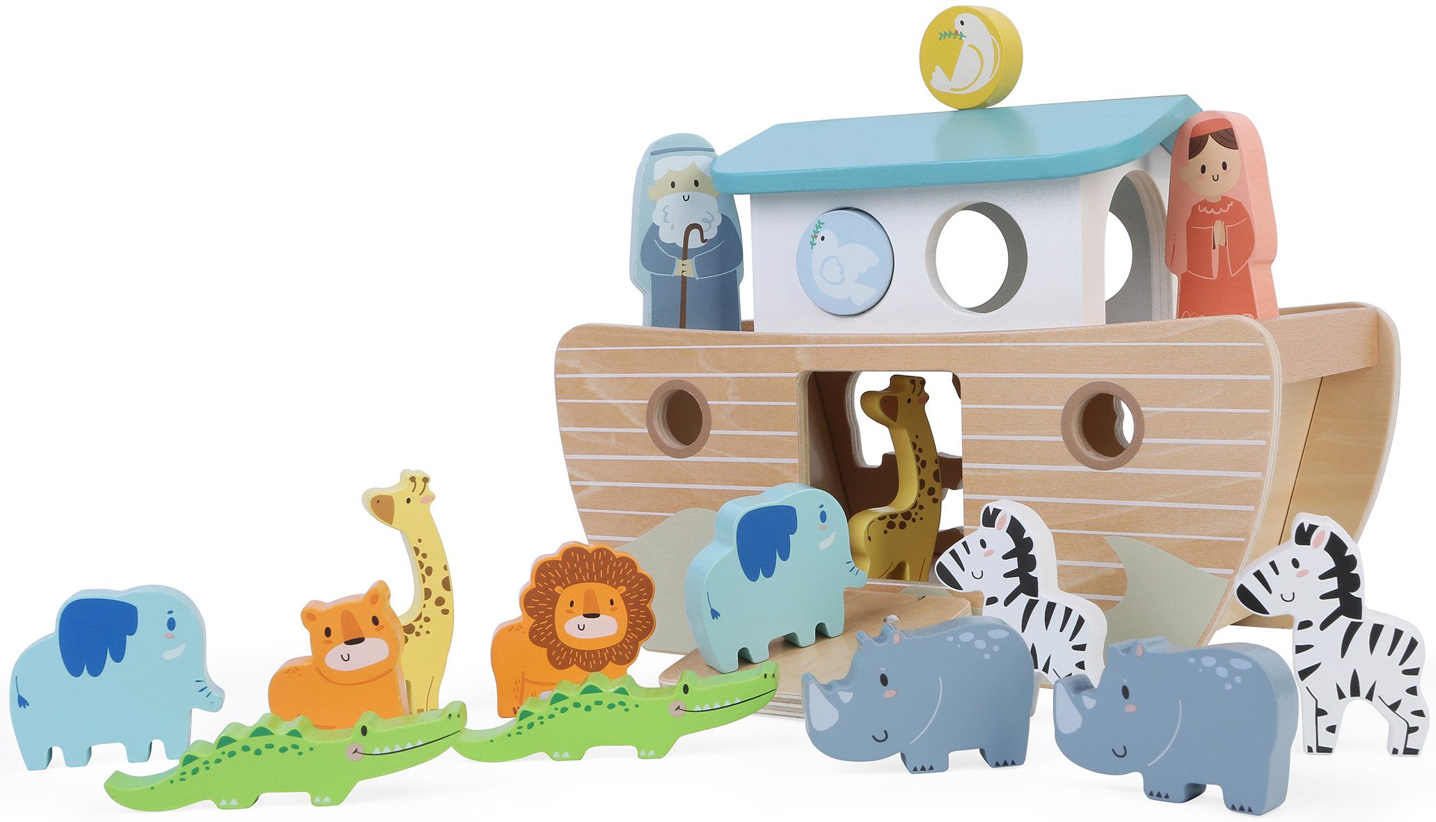 CHIC2000 Lernspielzeug Arche Noah, aus Holz