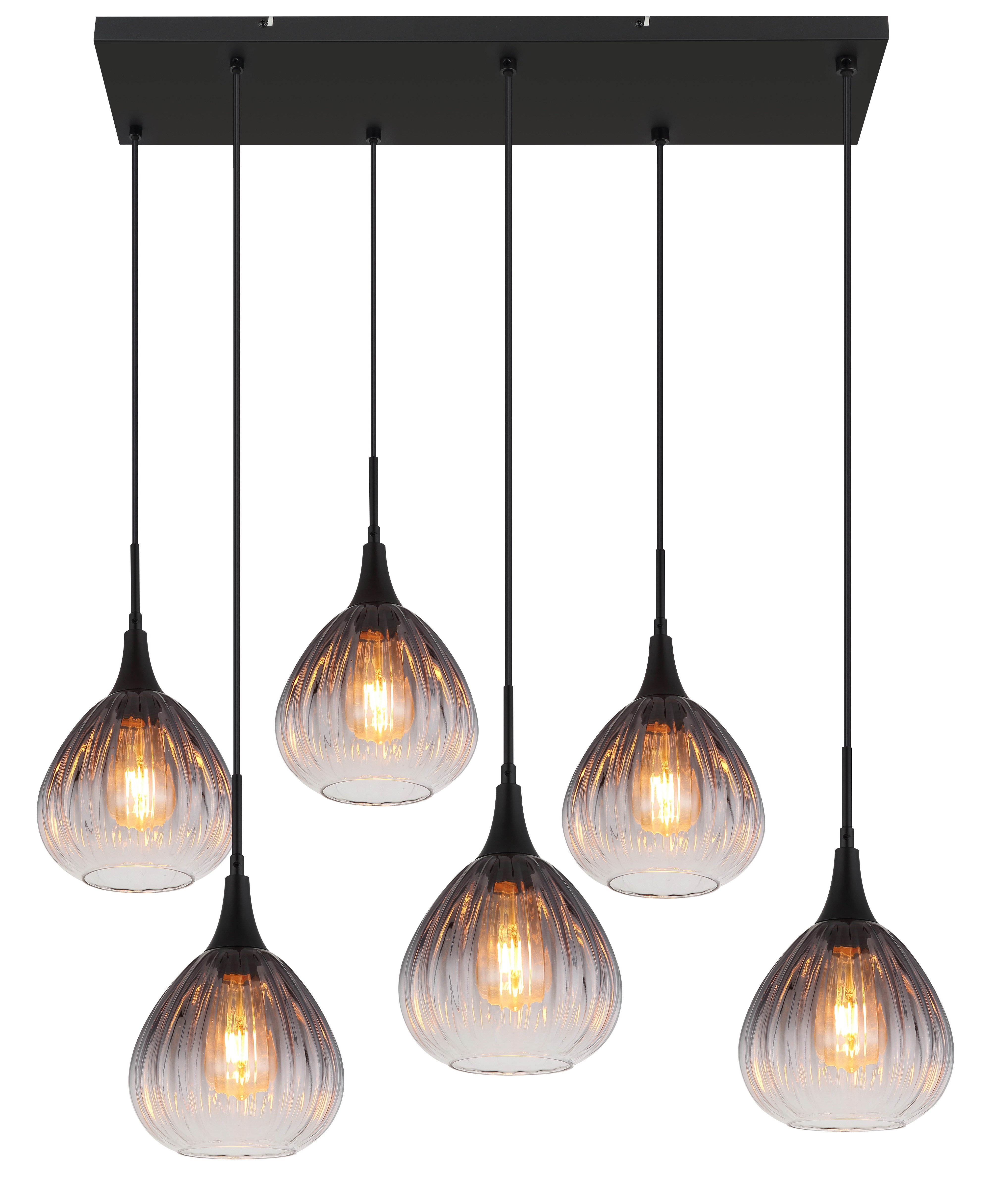 GLOBO LIGHTING Hängeleuchte OLSEN, ohne Leuchtmittel, Hängelampe/Pendelleuchte/Esszimmer/Wohnzimmer/Esstisch