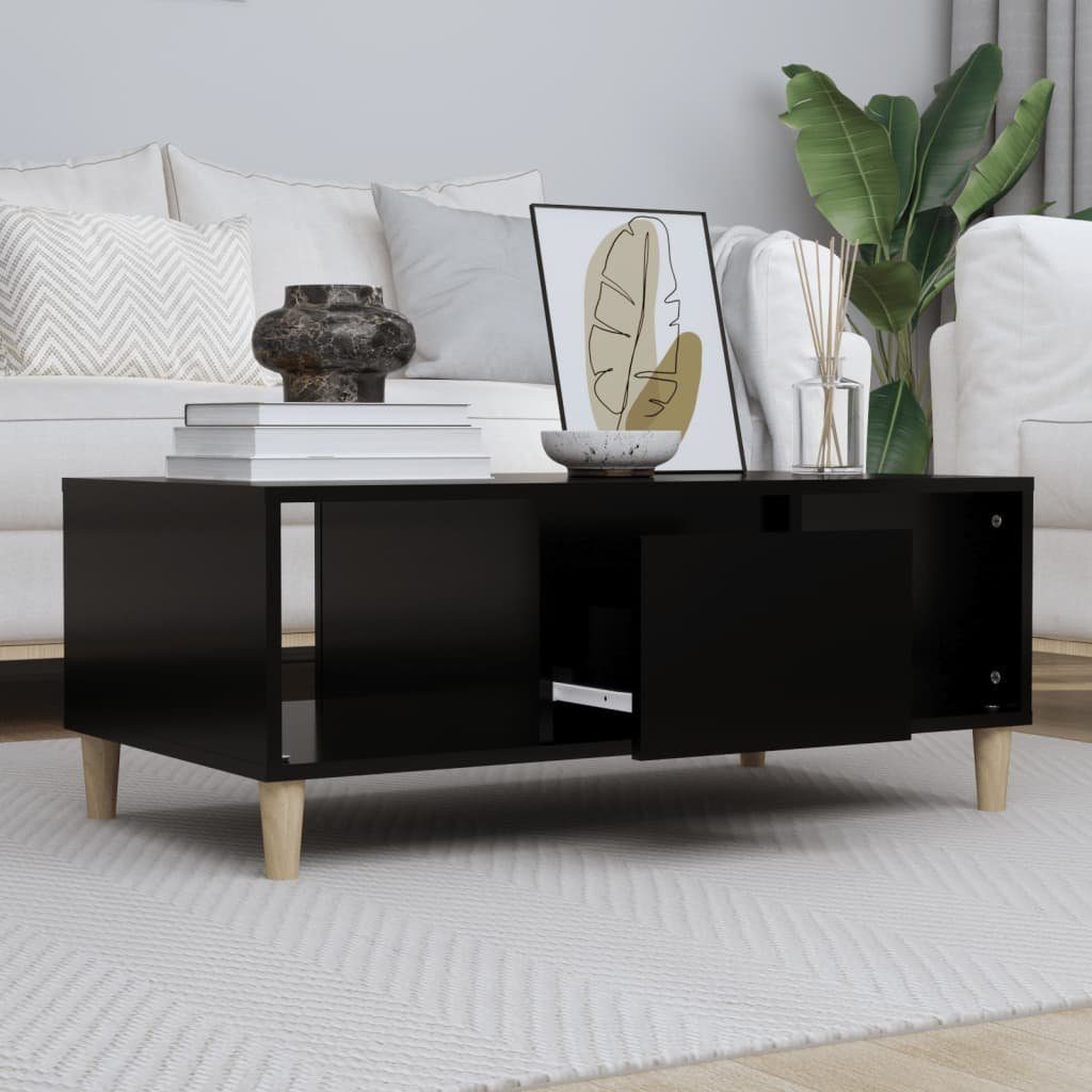 vidaXL Couchtisch Couchtisch Schwarz 90x50x36,5 cm Holzwerkstoff (1-St)