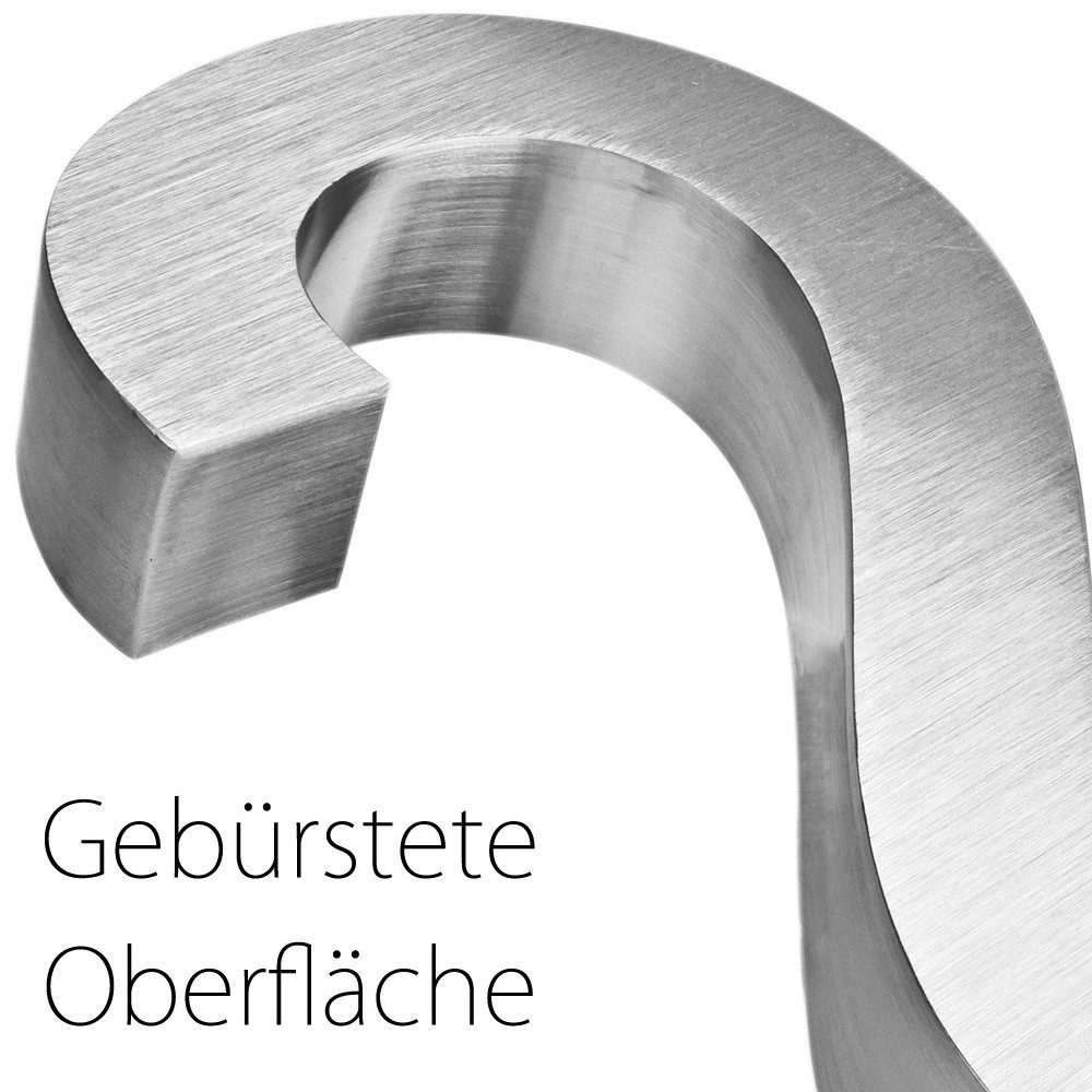 V2Aox Hausnummer Edelstahl Hausnummer Buchstabe a Hausnummernschild Schild 3D