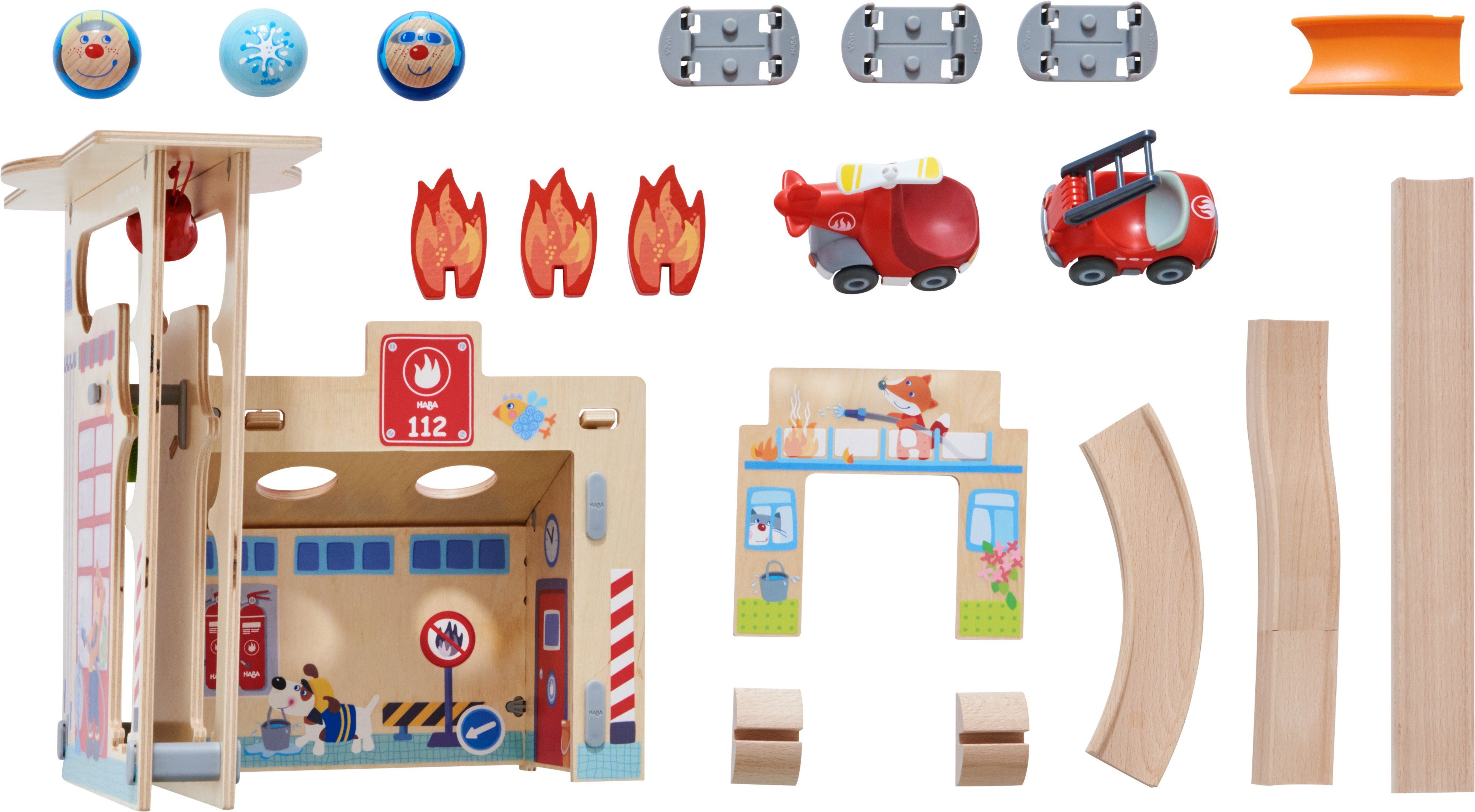 Image of Haba Kugelbahn-Bausatz »Kullerbü – Feuerwehrwache«