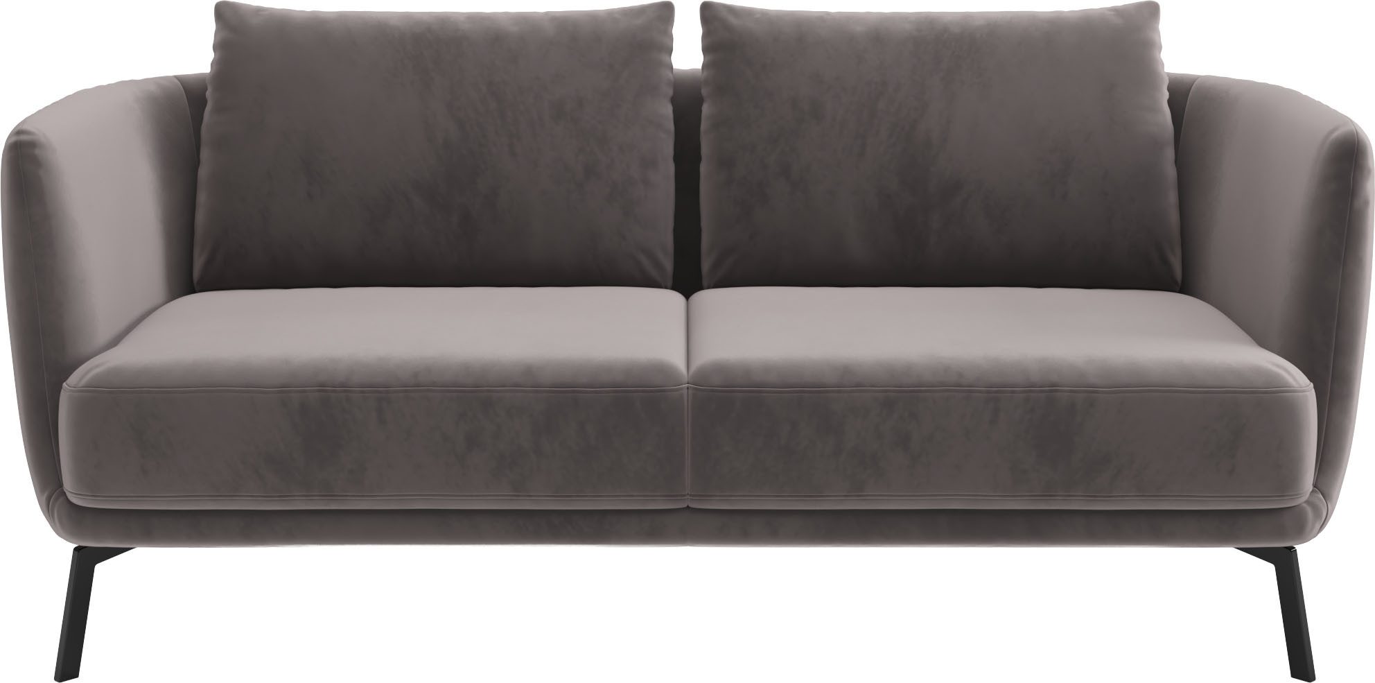 SCHÖNER WOHNEN-Kollektion 2,5-Sitzer Pearl, hochwertig und komfortabel, - 5 Jahre Hersteller-Garantie, auch in Bouclé, Maße (B/H/T): 190/71/91 cm, Füße Metall