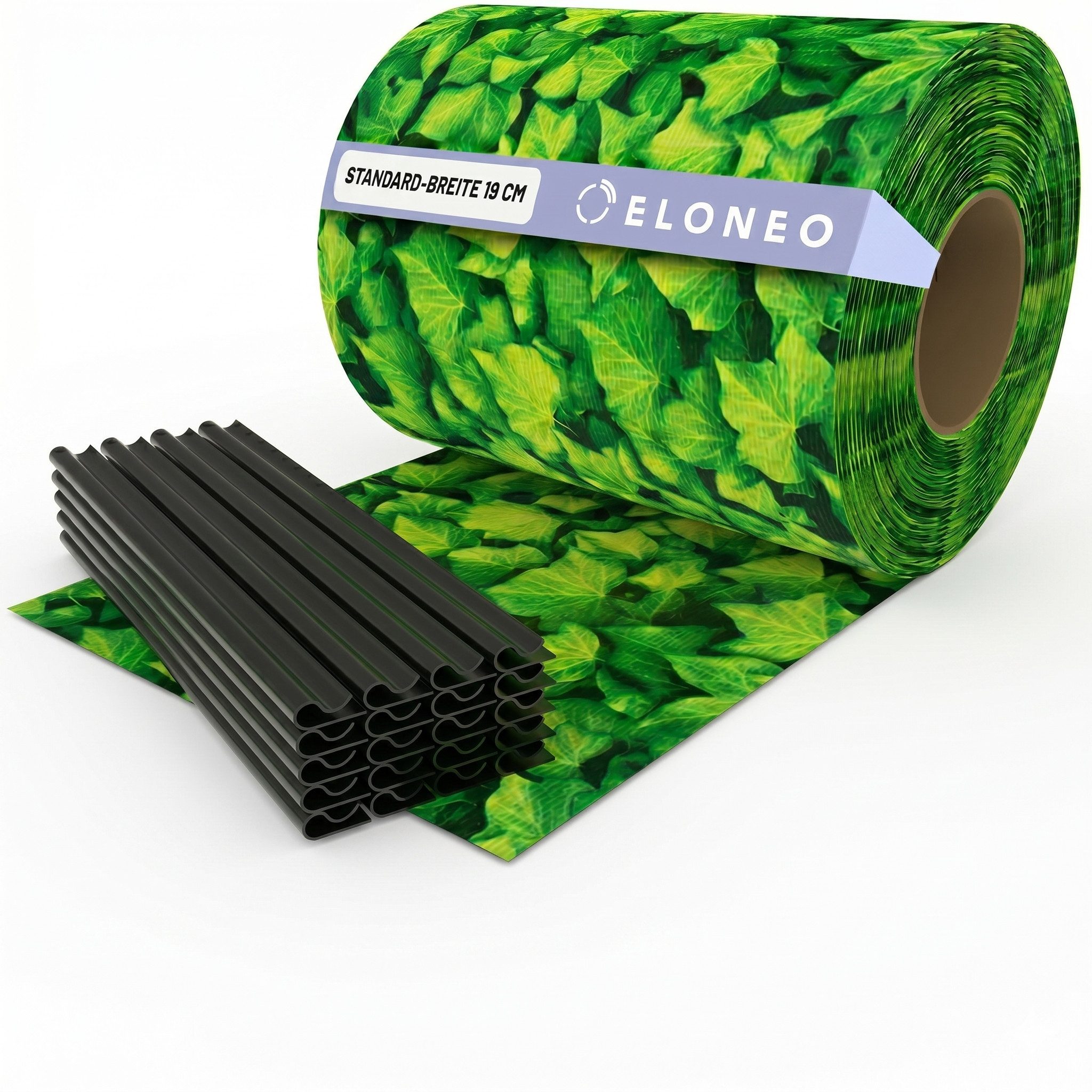 ELONEO Sichtschutzstreifen ELONEO Sichtschutzstreifen für Doppelstabmattenzaun - 35 m x 19 cm, (1-St)