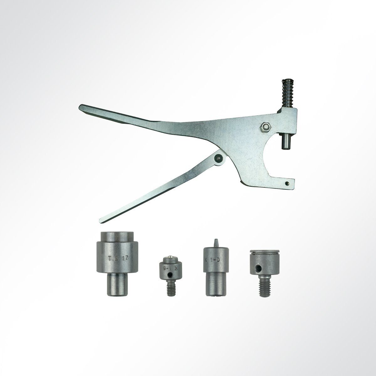 (1-tlg) Druckknopf 17mm, für Druckknopfzange Nieten LYSEL® zum Montagewerkzeug