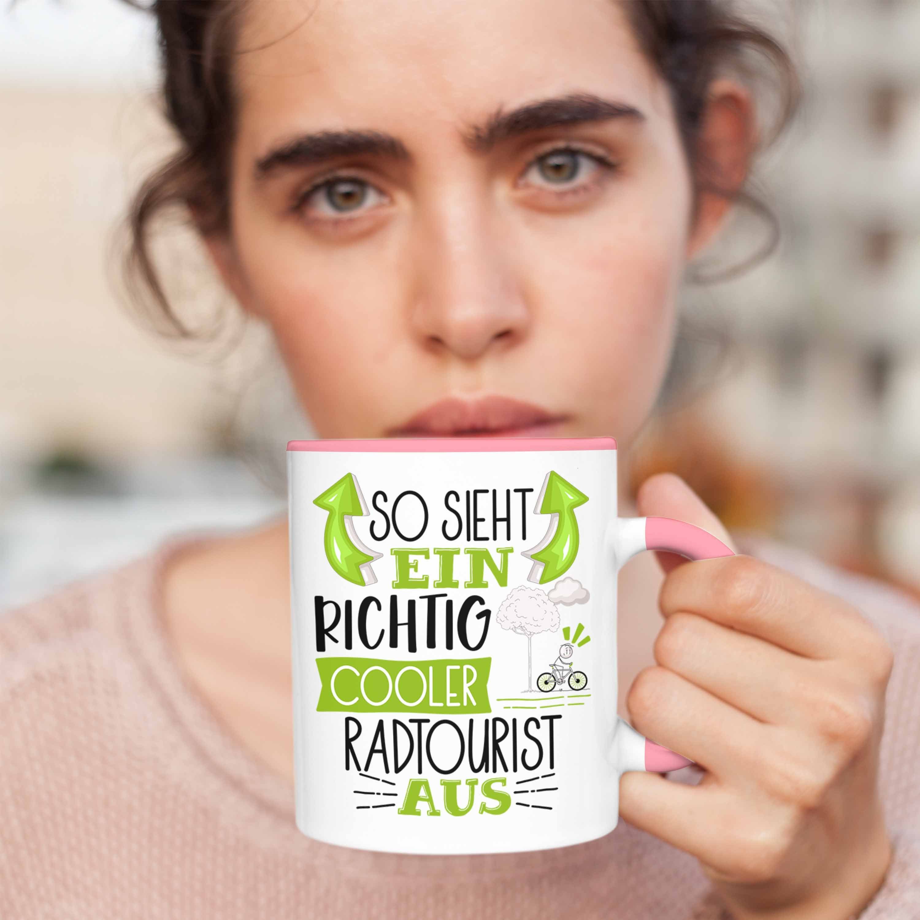 Rosa Sieht Geschenk So Richtig Aus Lustiger Ein Tasse Tasse Cooler Sp Trendation Radtourist