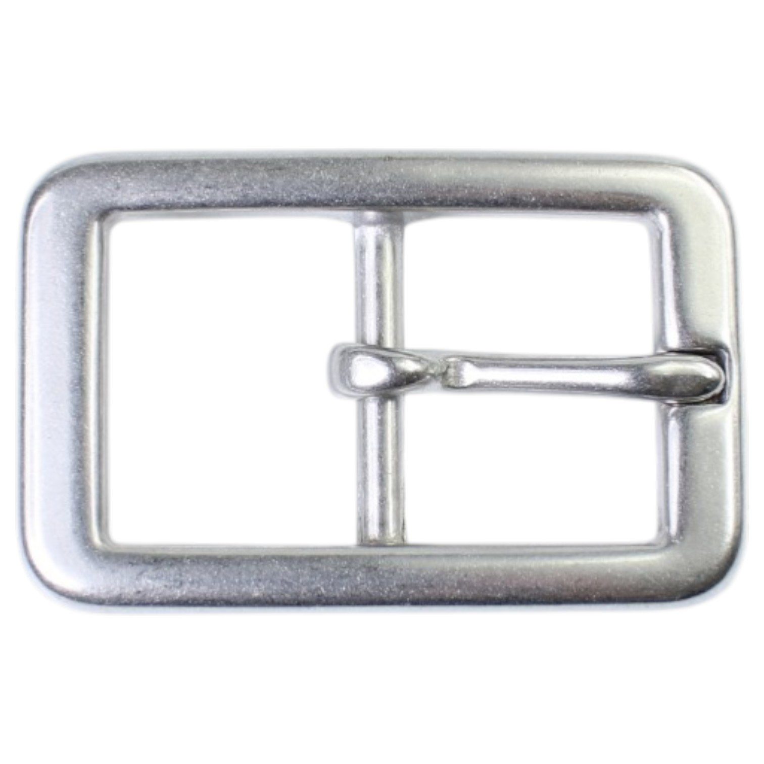 FRONHOFER Gürtelschnalle 19545 (1-St) Edelstahlschnalle für 2,5 cm Gürtelriemen, silberfarbig gebürstet