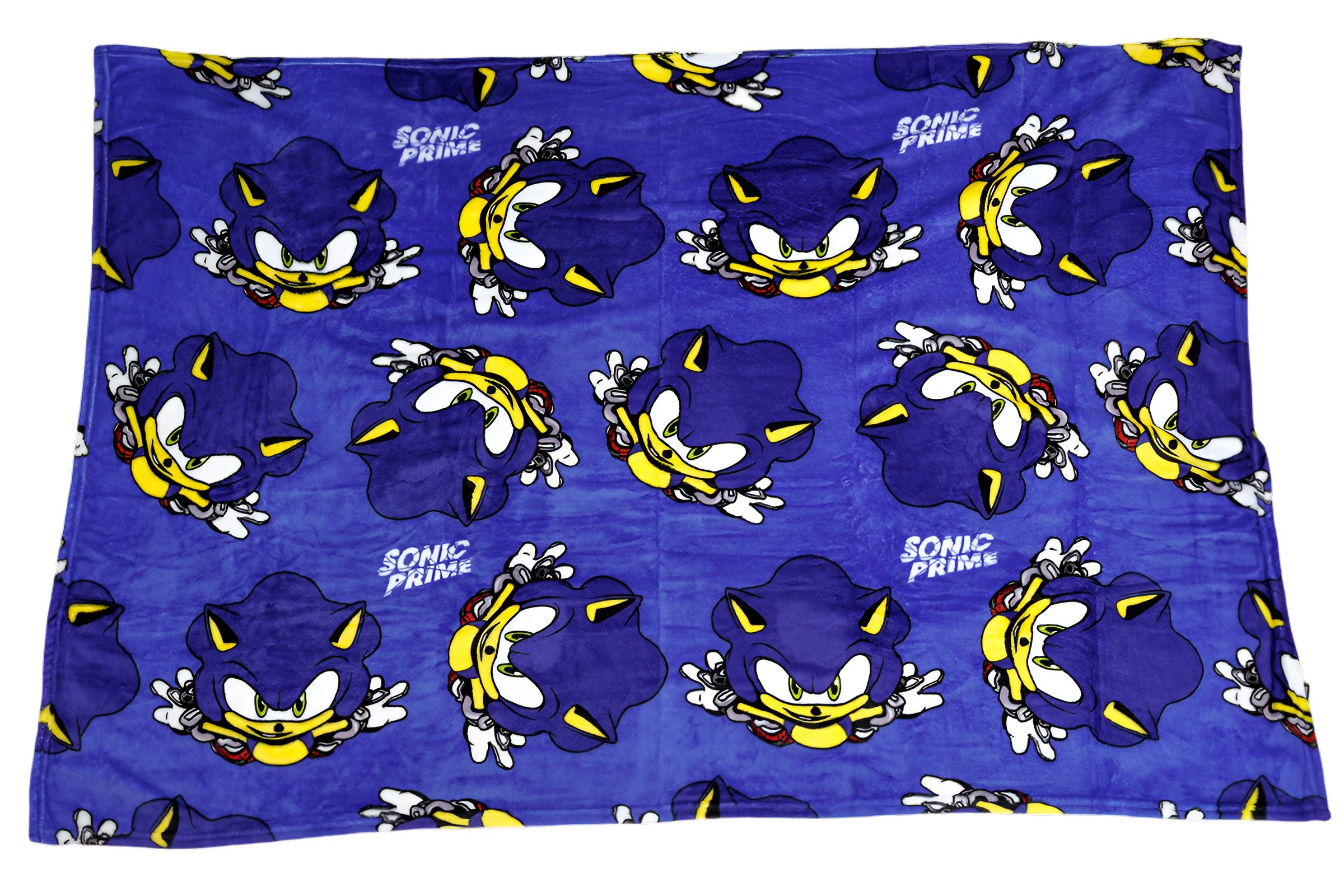 Wohndecke Sonic Prime Kinder Flanell Wohndecke warme Kuscheldecke 110x150 cm, Sonic The Hedgehog