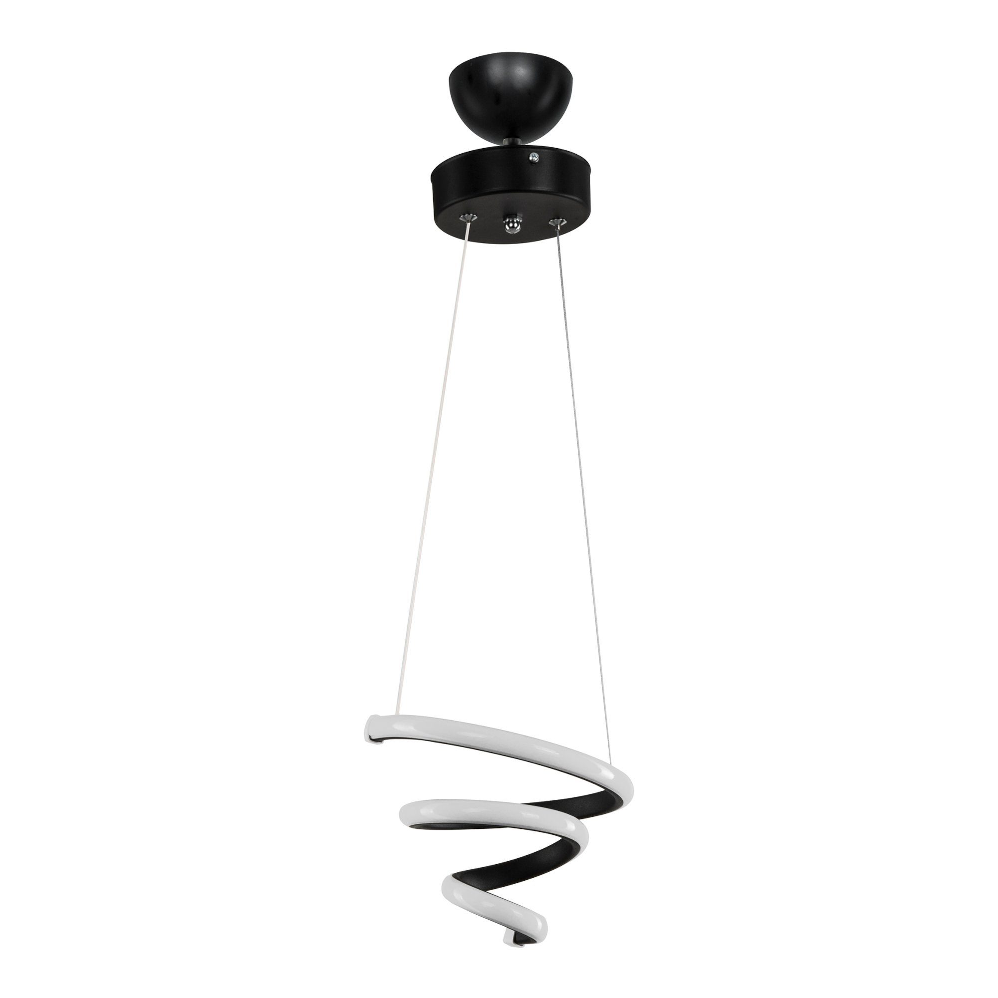 lux.pro Hängeleuchte, LED fest LED Pendelleuchte Dewsbury Wohnzimmerlampe, integriert, Weiß/Schwarz