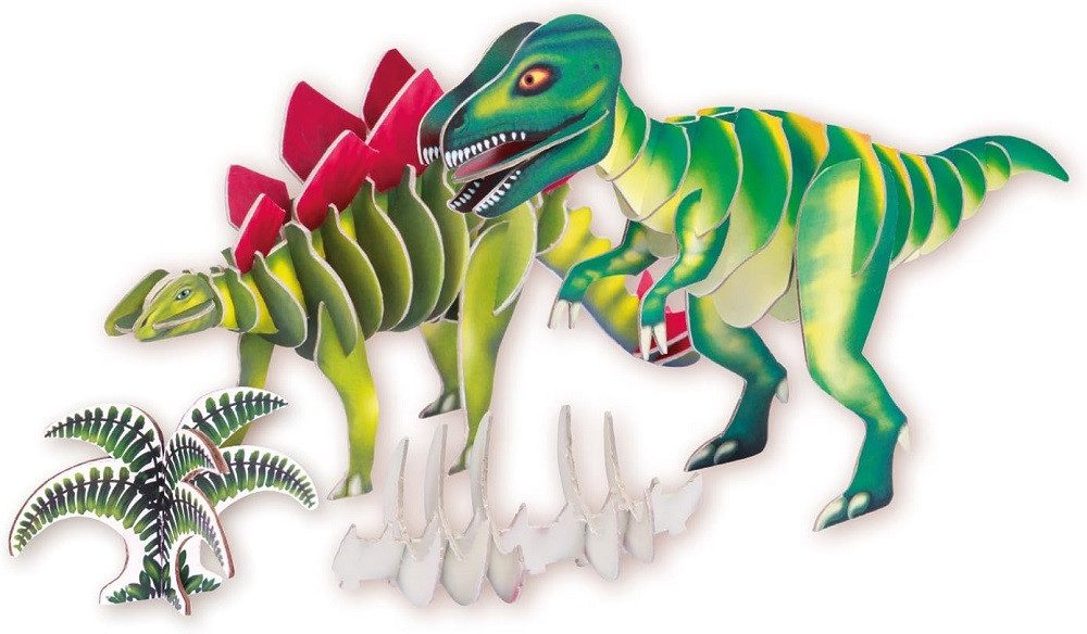SIMM Spielwaren Steckspielzeug Dinosaurier, Dino, Bastelset, Steckset, Lena, Kinder Steckspiele, Motorik, ‎Exploratorische Fähigkeit