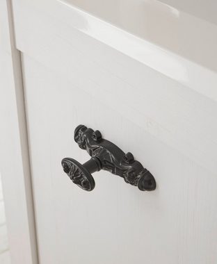 Furn.Design Waschbeckenunterschrank Rovola (in Pinie weiß mit Oslo Pinie, 60 x 63 cm) Landhausstil