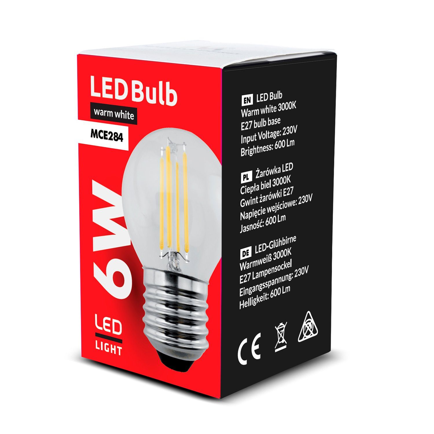 Maclean LED-Leuchtmittel MCE284 WW, E27, 1 St., Retro Edison Filament Glühb günstig online kaufen