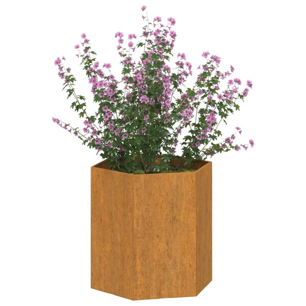 Pflanzkübel Rostig 40x40x45 Cortenstahl Blumentopf vidaXL (1 cm St)