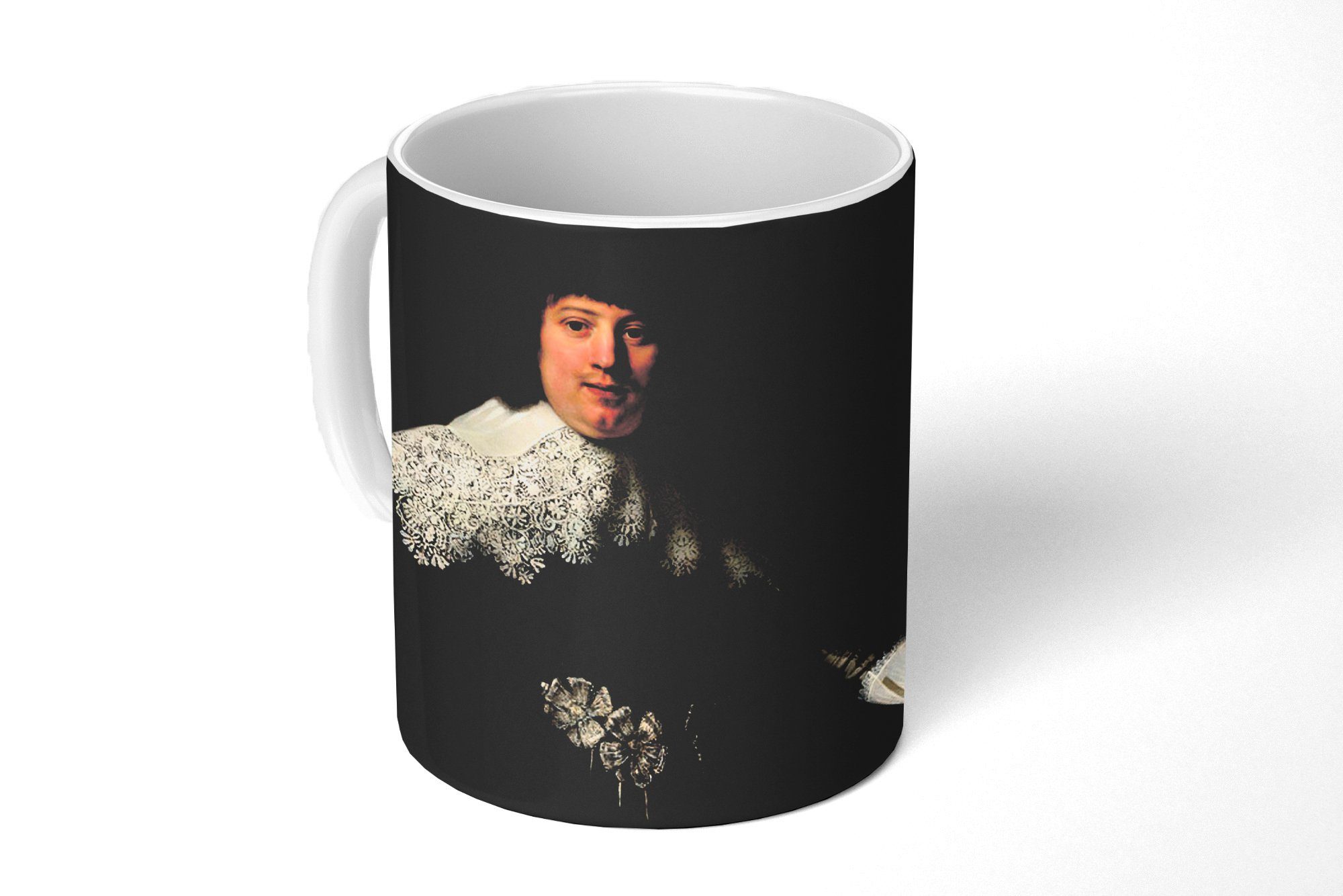 MuchoWow Tasse Tasse Kaffeetasse Kaffeebecher 350 ml Eheporträt von Marten Soolmans -, 1-tlg., Tasse, Tasse Geschenk Becher Kaffeetasse