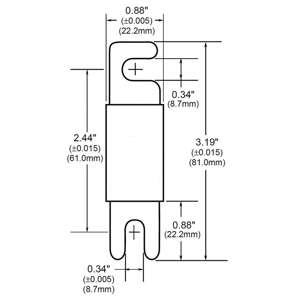 SinusLive Kfz-Sicherungshalter Car-HiFi ANL Sicherung 150 A Sinuslive ANL-150A 1 St.