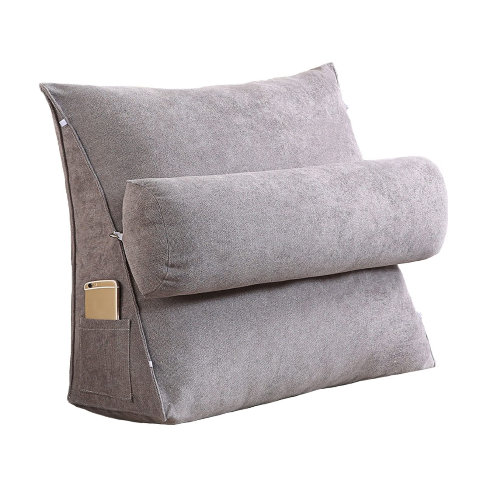 Coonoor Keilkissen Dreieckiges Keilkissen für Bett und Sofa, Komfortables Rückenkissen, weiches Stützkissen zum Lesen und Entspannen