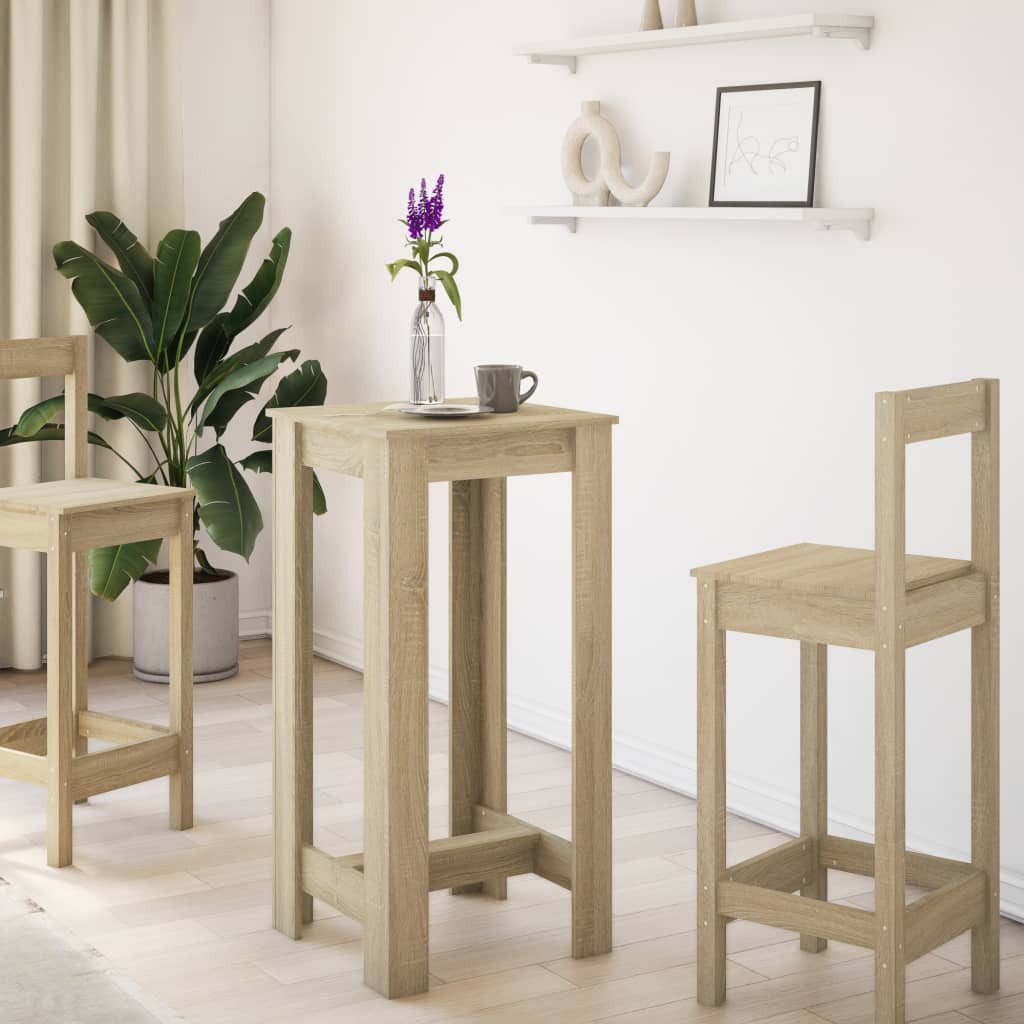 vidaXL Esstisch Bartisch Sonoma-Eiche 51x50x103,5 cm Holzwerkstoff (1-St) günstig online kaufen