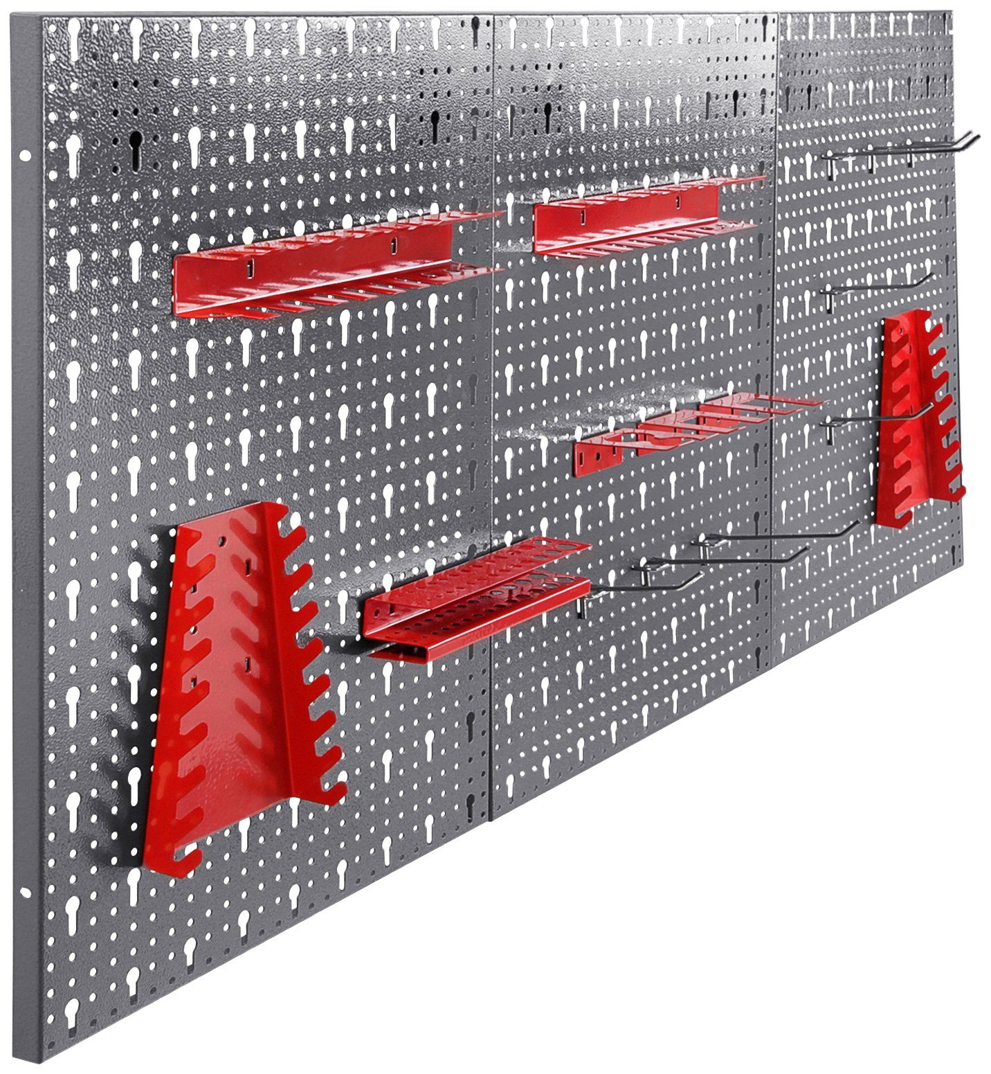 ONDIS24 Lochwand Jochen, 3 Stk., mit 22 Haken, BxTxH: 119,5x2,5x59,5 cm günstig online kaufen