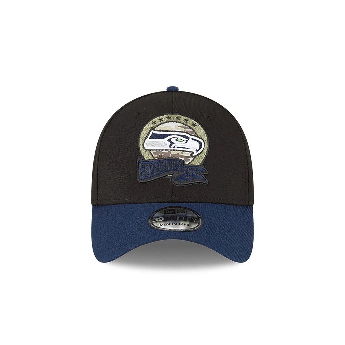 New Era Baseball Cap 39THIRTY NFL22 Salute To Service Seattle Seahawks