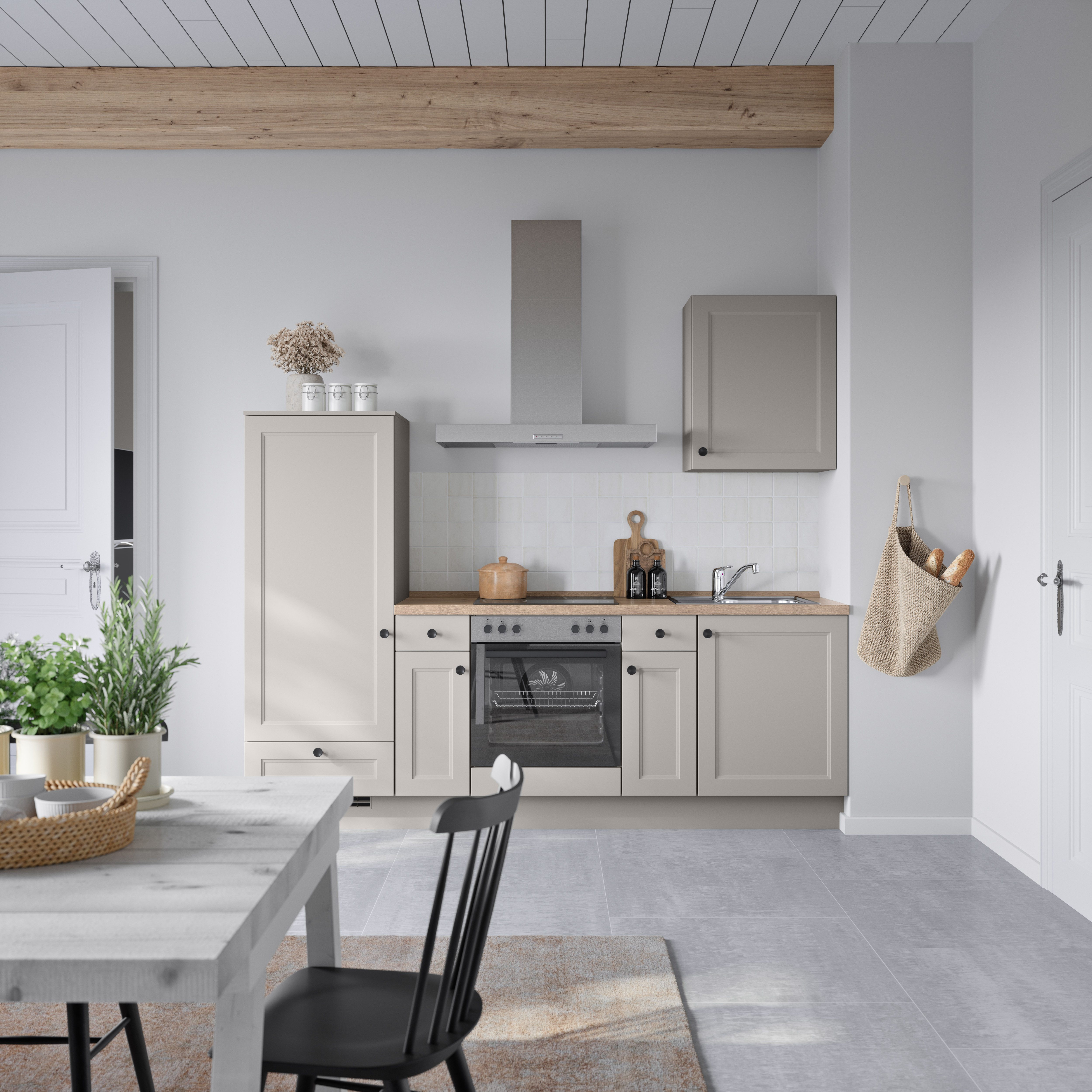 nobilia® Küchenzeile "Cascada I", NEU: individuell anpassbar mit gratis Profi-Beratung, vormontiert, Breite 240 cm, Ausrichtung wählbar, wahlw. mit E-Geräten