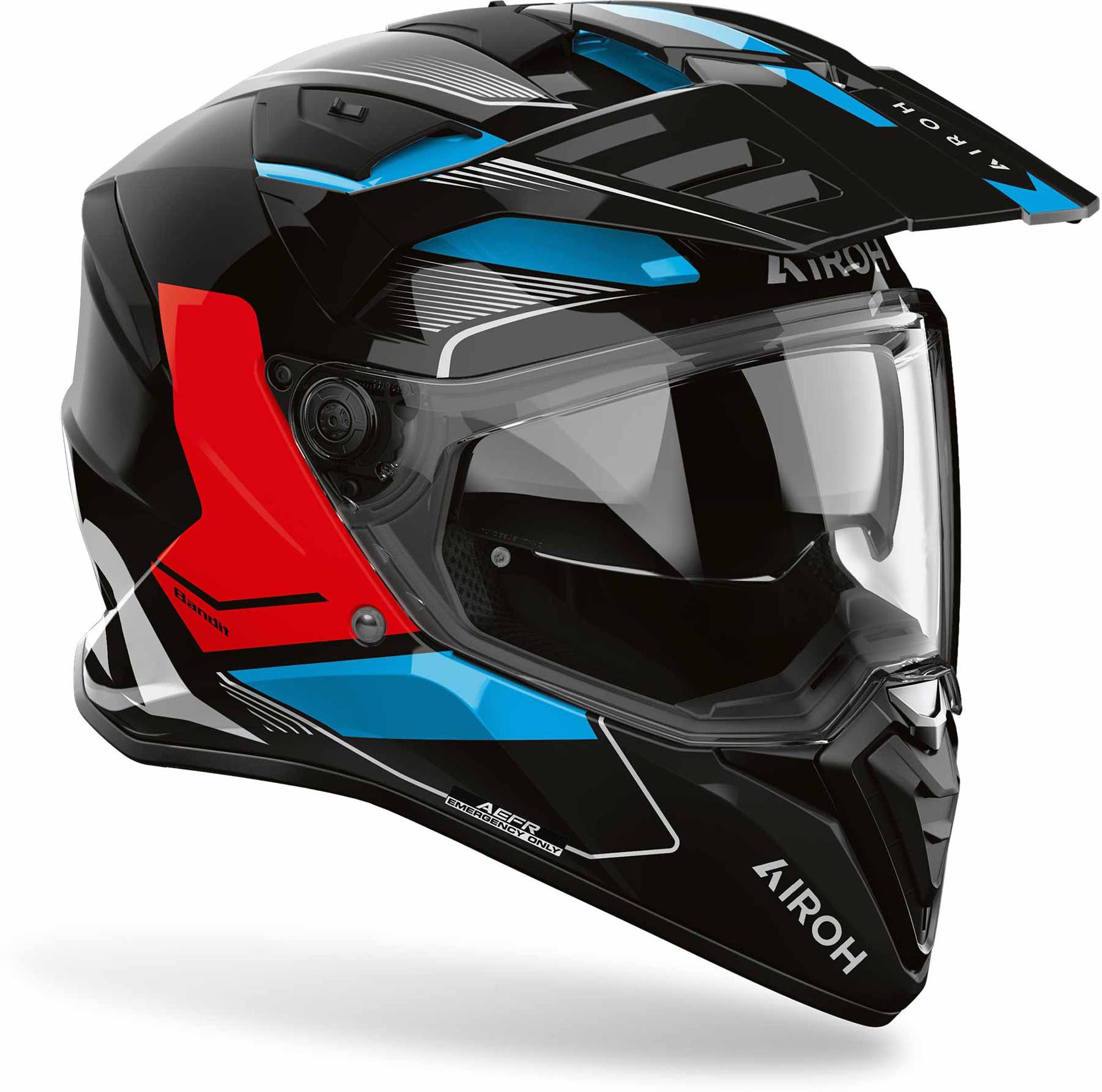 Airoh Motocrosshelm Bandit Tune Enduro-Helm, Vorbereitet Für Kommunikationssystem,notfallsystem-polsterung (eq