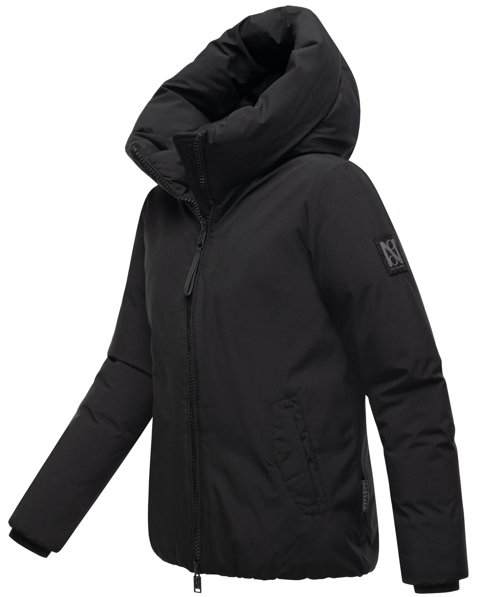 Navahoo Winterjacke Blütenlicht 14 Warme Damenjacke mit hohem Kragen