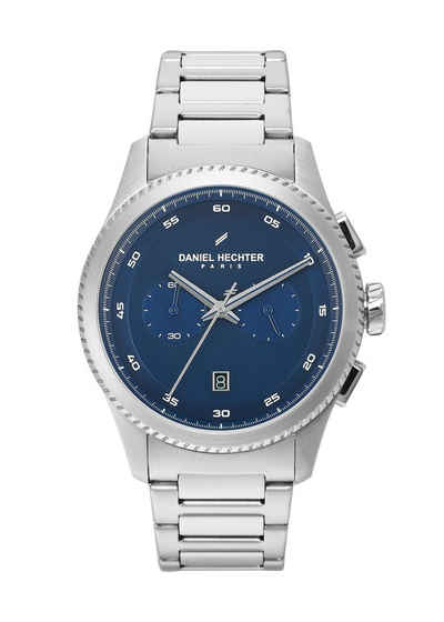 HECHTER PARIS Quarzuhr Chrono Blue, mit Metallband