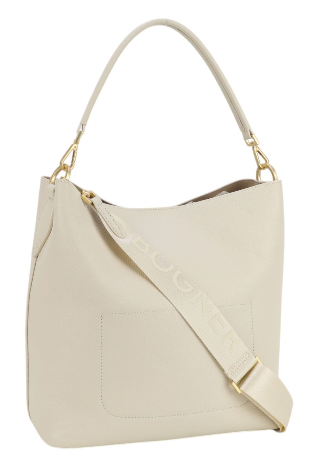 BOGNER Schultertasche Jessi Hobo Bag, aus echtem Rindsleder