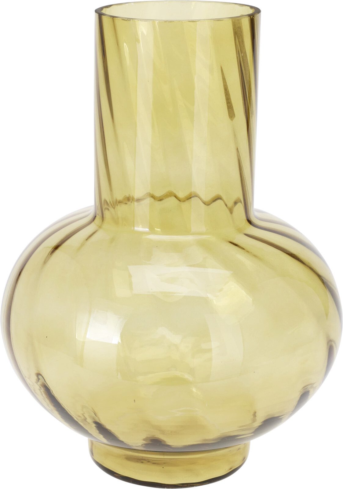 2474U Dekovase Glas-Vase "Helene" mit einem schönen, runden unteren Bereich