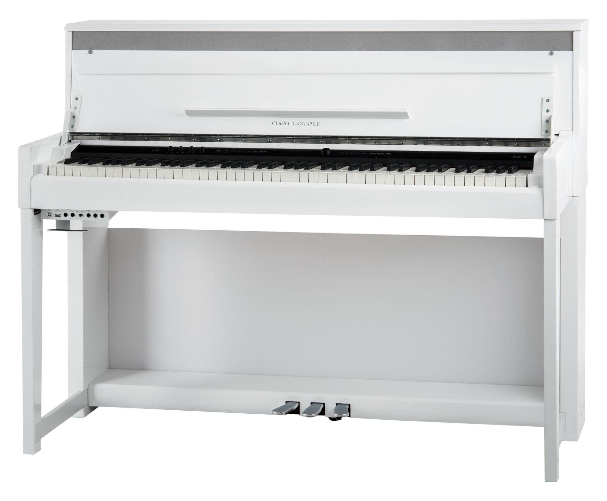 Classic Cantabile Digitalpiano UP-1 E-Piano - 88 gewichtete Tasten mit Graded Hammer-Tastatur, Twinova-Piano Funktion - 22 Effekte, MP3-Recorder, 40 Sounds
