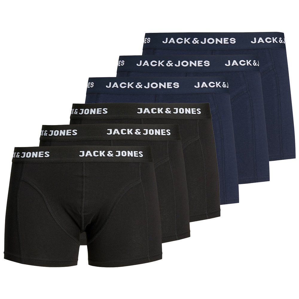 Jack & Jones Boxershorts JACK JONES Boxershorts 6er Pack Herren Männer Short Unterhose Marke S M L XL XXL Mehrfarbig 2