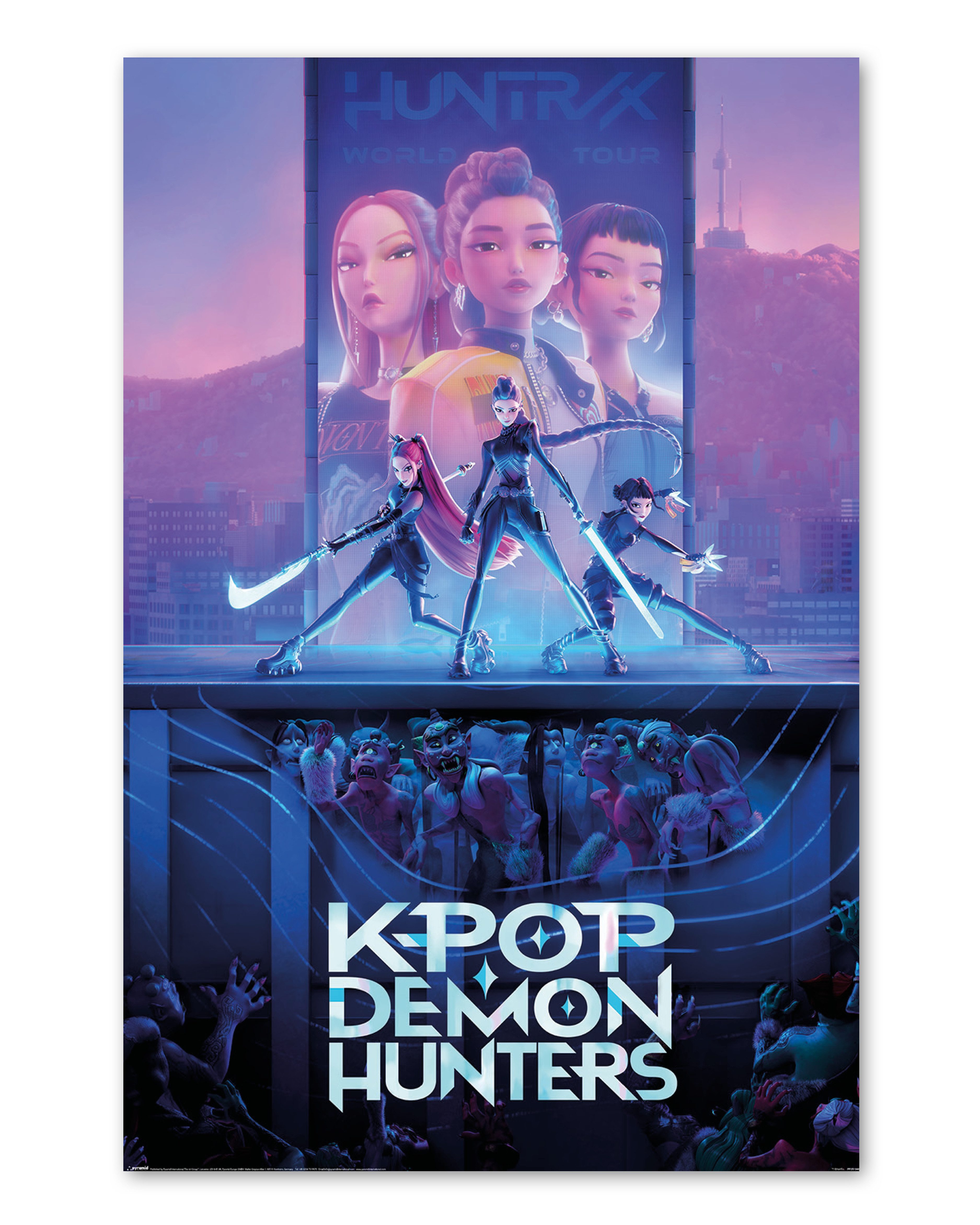 PYRAMID Poster KPop Demon Hunters Poster Rumi, Mira & Zoey 61 x 91,5 cm
