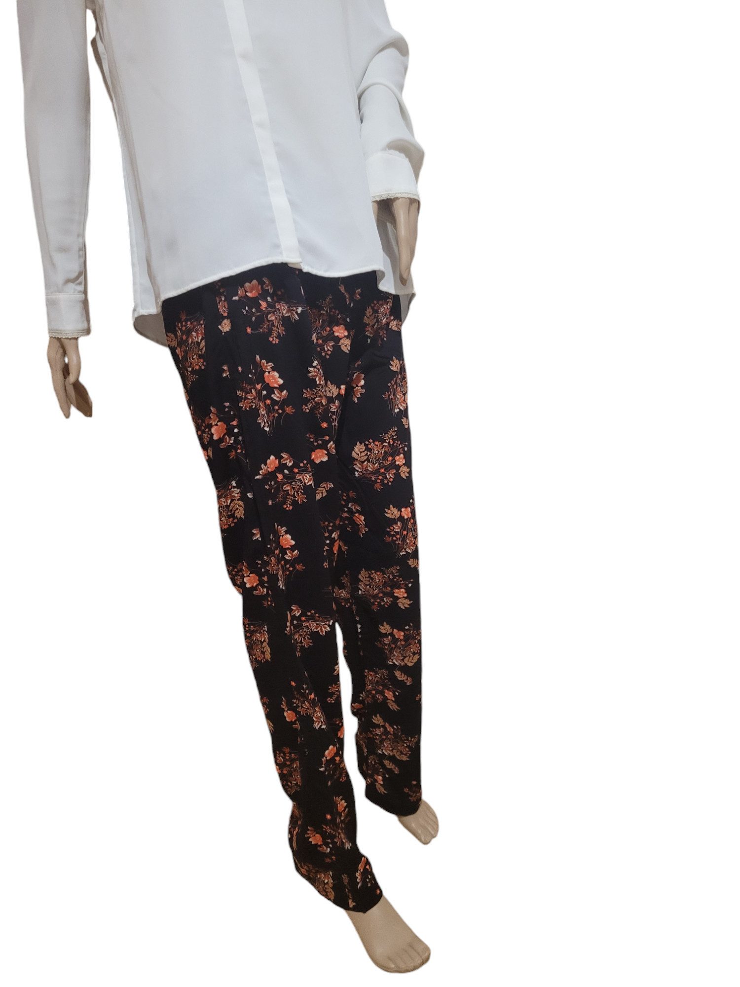 PfauGermany Pyjamahose Black Flowers günstig online kaufen