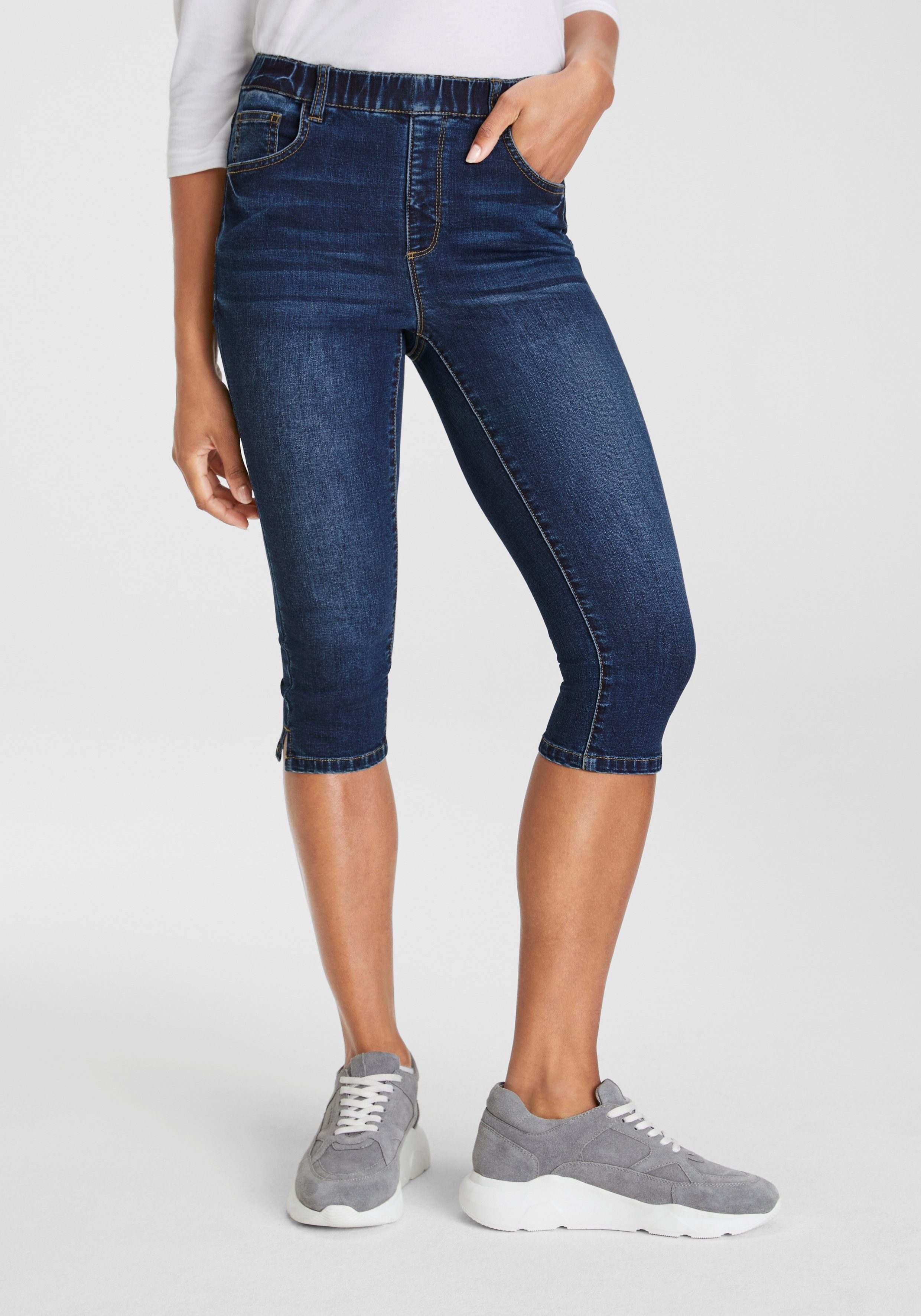 Arizona Caprijeans Ultra-Stretch extra-eng geschnittene Beinform, hoher Bun günstig online kaufen