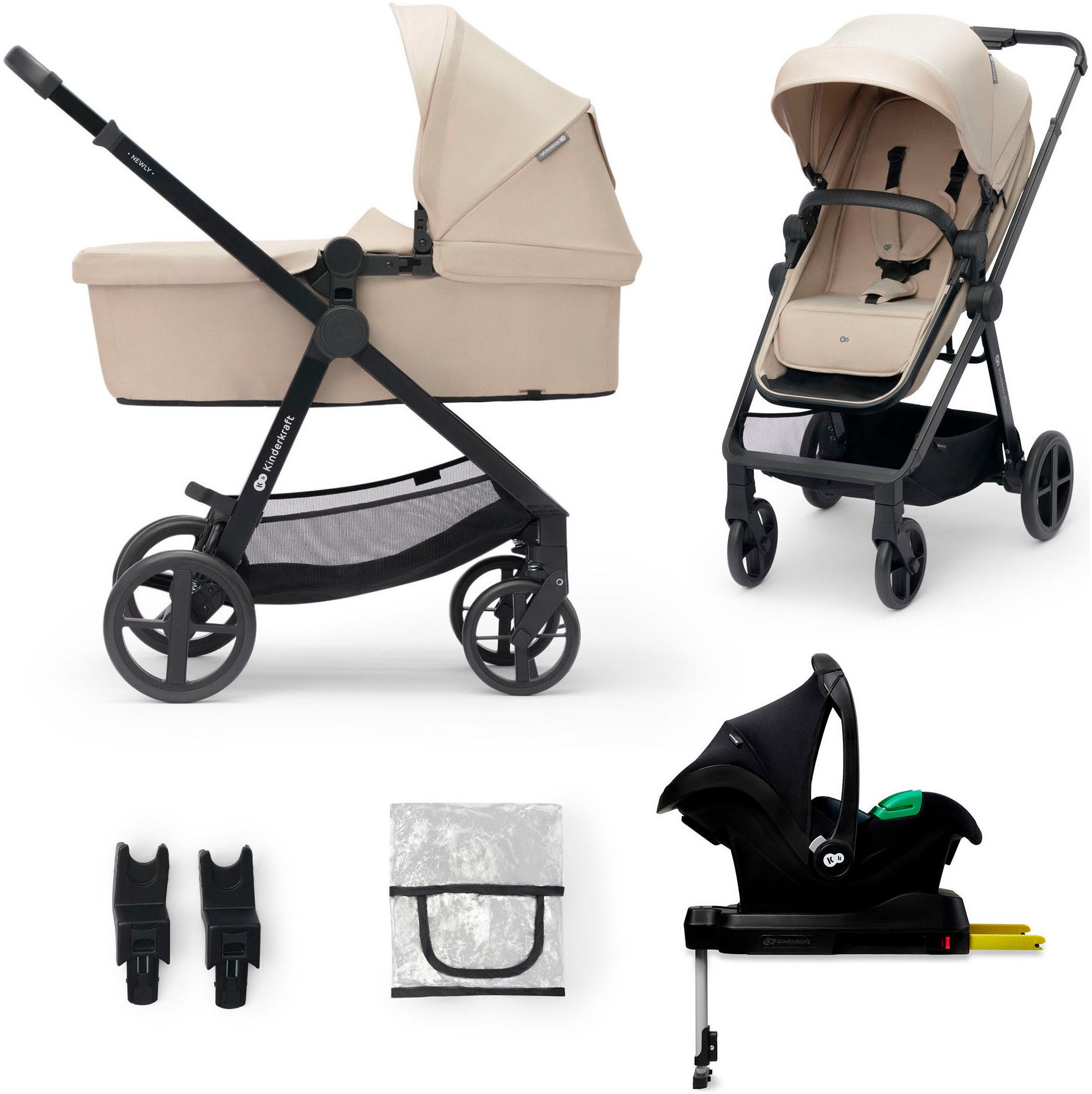 Kombi-Kinderwagen NEWLY 4IN1 MINK PRO