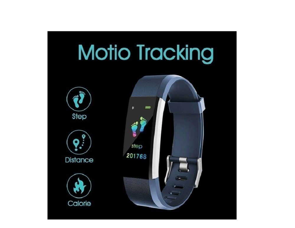 100% Fitness-Tracker »Fitness Tracker, Fitness Watch Activity Tracker mit  Herzfrequenzmesser Pulsmesser Uhr grau/blau YAMAY« online kaufen | OTTO