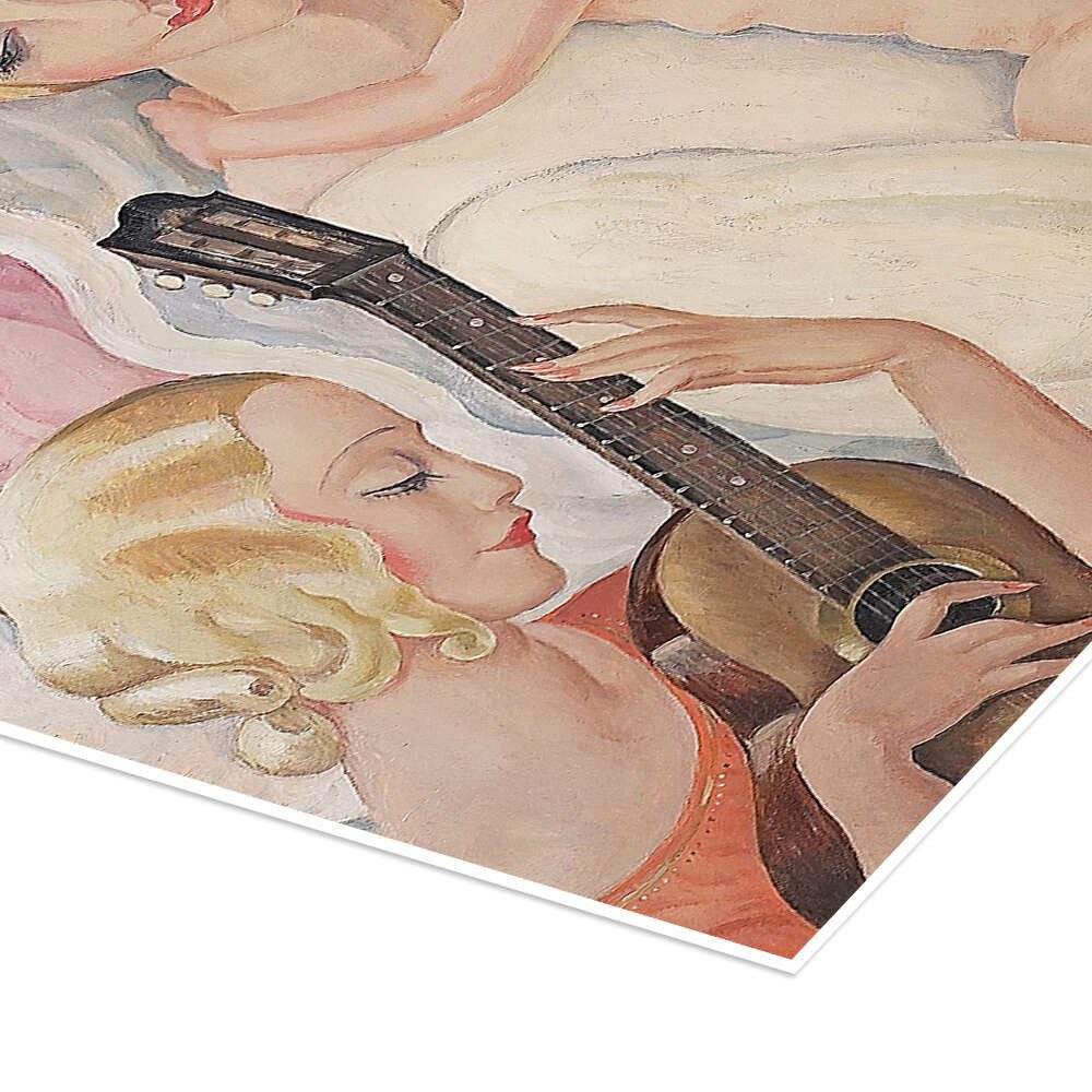 Posterlounge Wandbild Madonna mit Kind und musizierenden Engeln, Gerda Wegener, erhältlich als Poster, Leinwandbild, Wandsticker oder Acrylglasbild