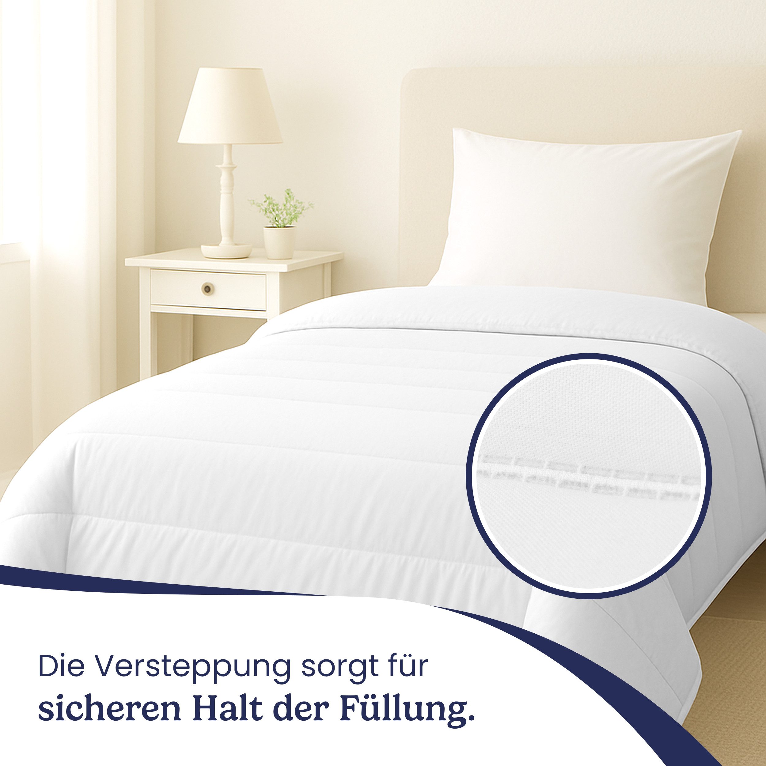 Gentle North Microfaserbettdecke Schlafdecke - Ganzjahresdecke o. Sommerdecke für Allergiker geeignet, Füllung: Kunstfasern, für Allergiker geeignet - Besonders Flauschig & waschbar bei 95°