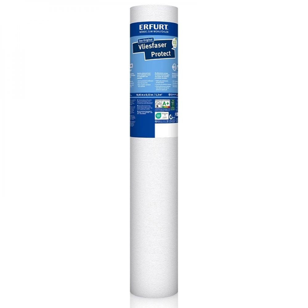 ERFURT Papiertapete Erfurt Vliesfaser Tapete Protect 214 weiß 10,05 x 53 cm überstrichba