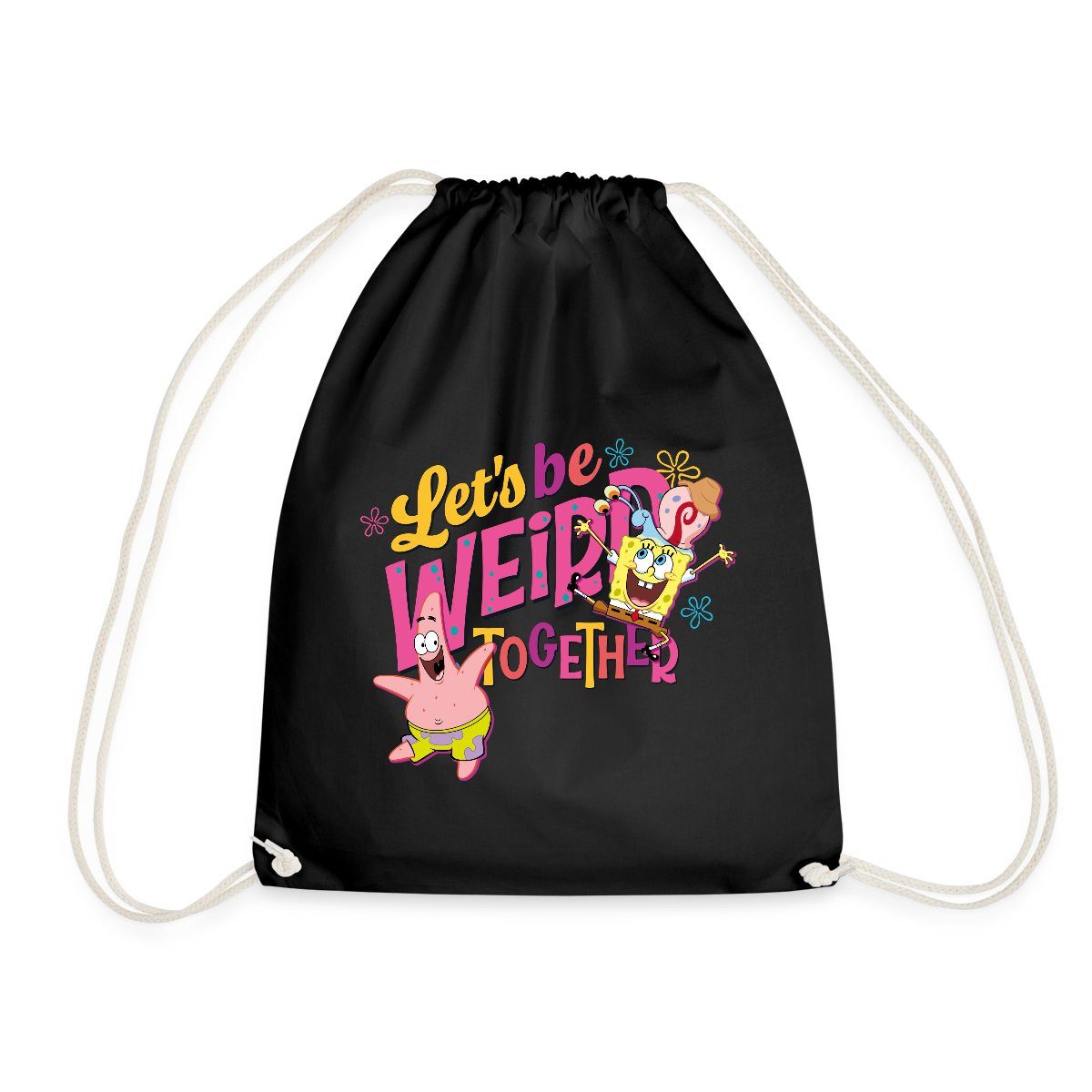 Spreadshirt Turnbeutel SpongeBob Schwammkopf Patrick Gary Freundschaft Turnbeutel (1-tlg)