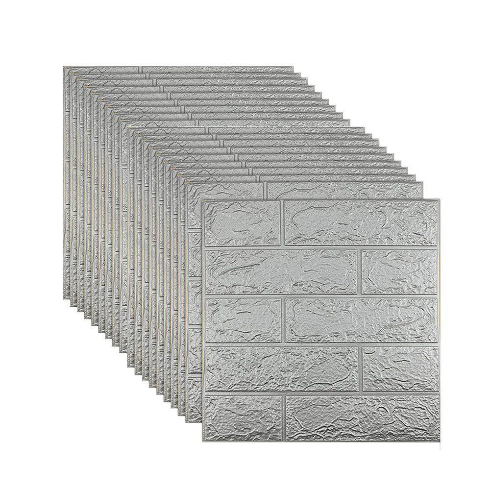 NUODWELL 3D-Tapete 3D Wandpaneele Selbstklebend - Ziegel Steinoptik,Wasserd günstig online kaufen