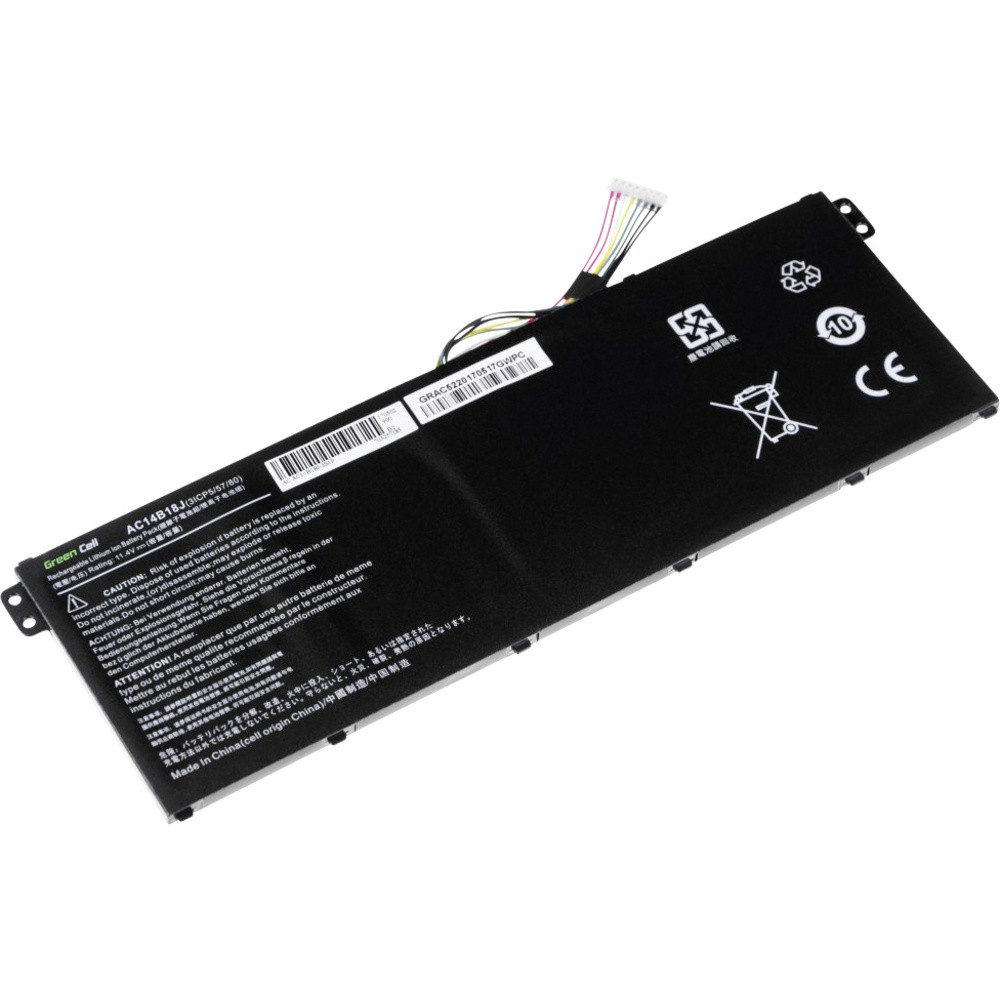 Green Cell Green Cell Notebook-Akku AC14B13J AC14B13K AC14B18J 11.4 V 2100 mAh Ac Laptop-Akku 2100 mAh