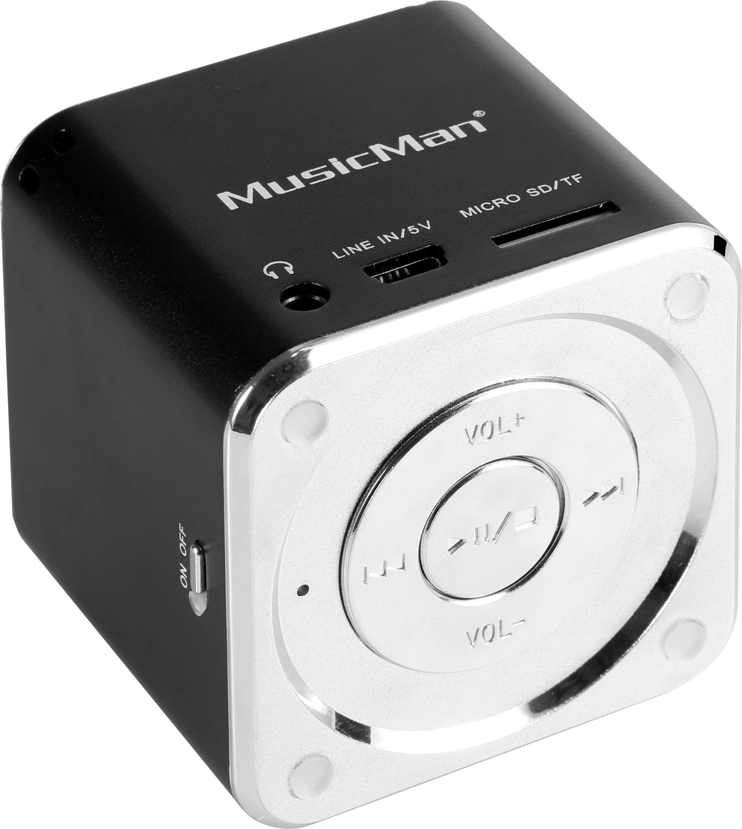 Technaxx Mini MusicMan Soundstation Portable-Lautsprecher (3 W) schwarz | Lautsprecher