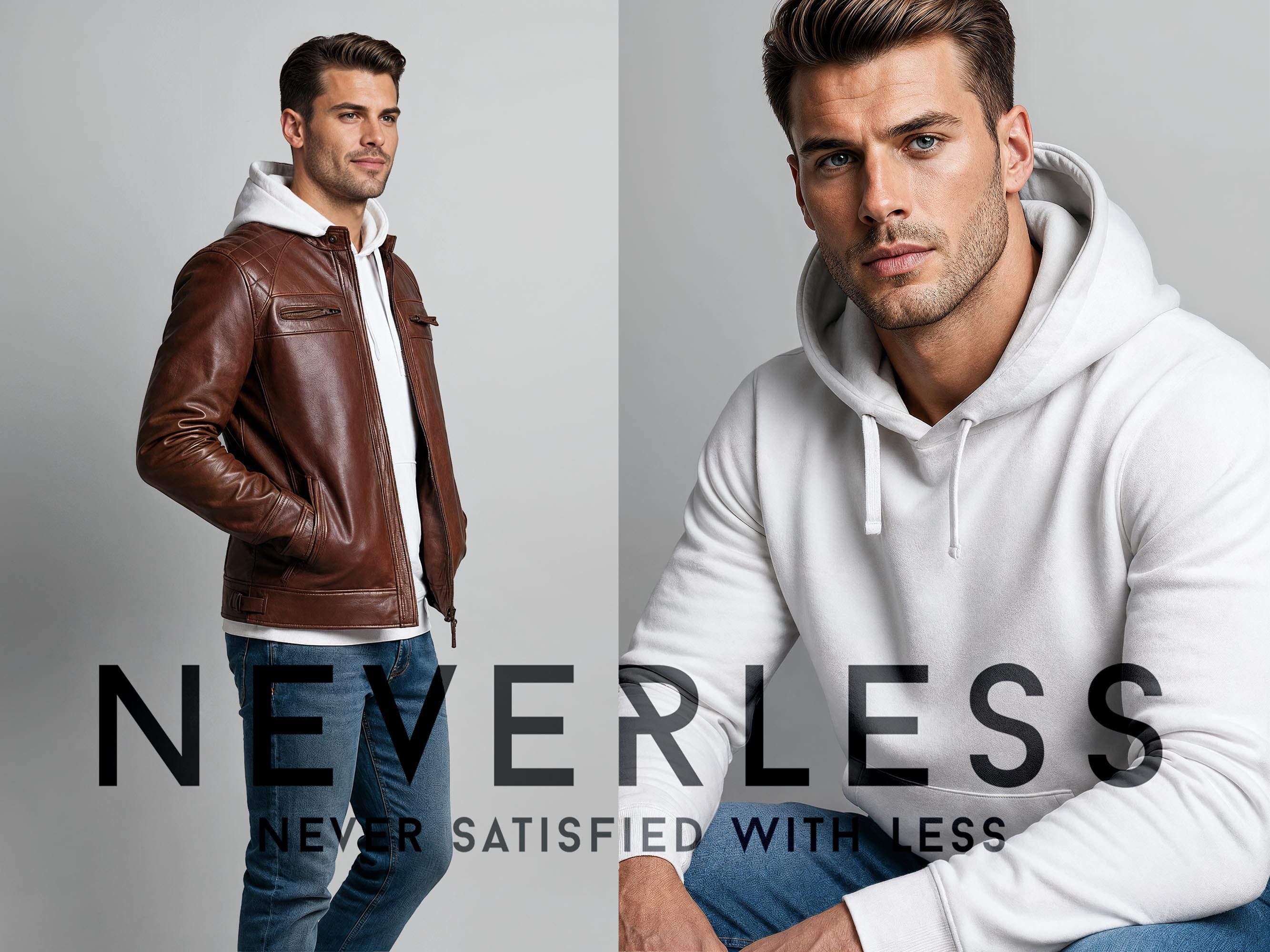Neverless Hoodie Herren Hoodie Backprint - New Beginnings - Kapuzensweatshirt – Bild 5 von 5