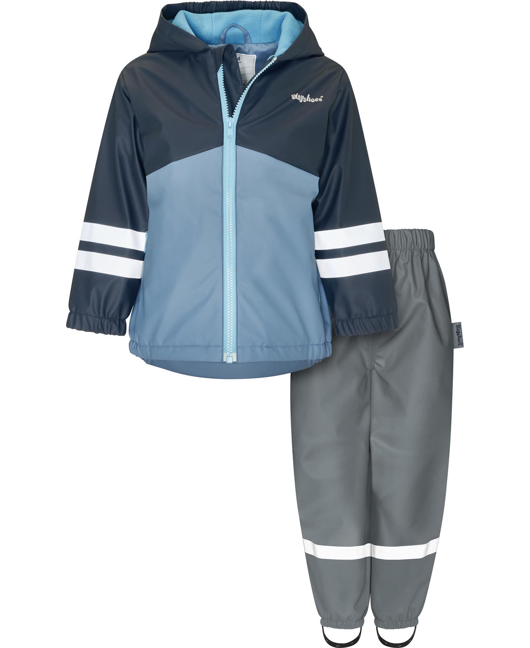 Playshoes Regenoverall Regen-Anzug mit Fleece-Futter/Halbhose