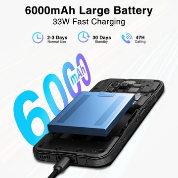 DOOGEE DOOGEE V20S 5G Outdoor-Handy ohne Vertrag, 32GB+256GB(TF 2TB) Handy (6.43 Zoll, 256 GB Speicherplatz, 50 MP Kamera, Dimensity 6020 Octa-Core 2,2 GHz 7 nm)