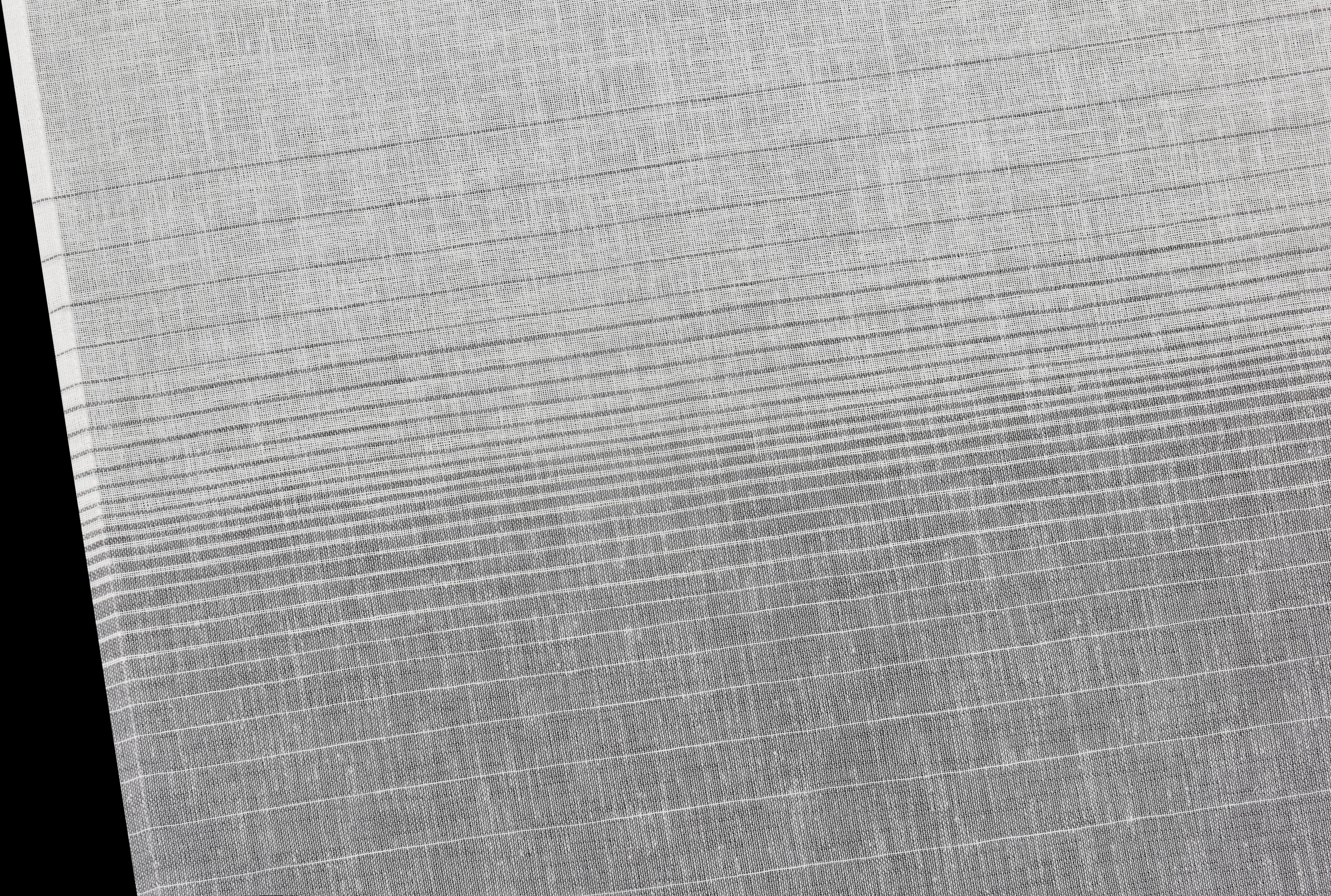 Gardine Jori, halbtransparent, monochrom, andas, weiß/grau (1 Multifunktionsband Größen verschiedene halbtransparent, St)