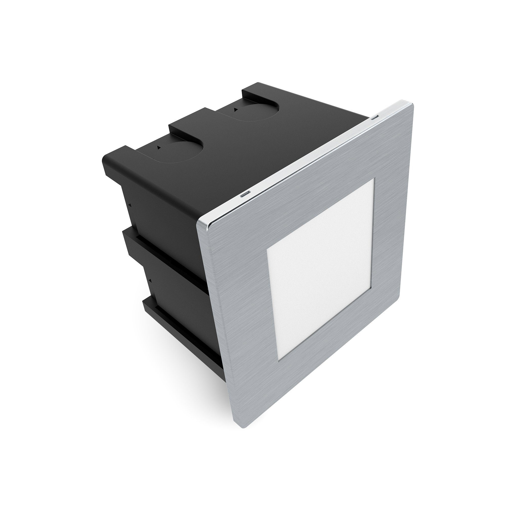 SSC-LUXon LED Wandleuchte LED Treppenleuchte Piko-SQ fuer Aussen IP65 warmweiss 1,5W 230V, Warmweiß